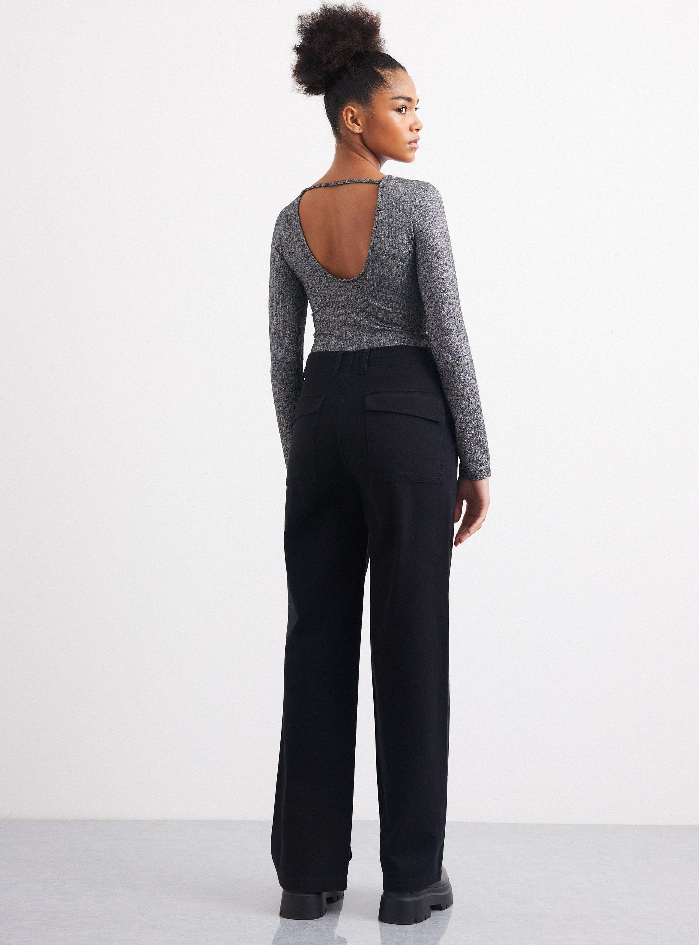Polera Efecto Lurex Espalda Rebajada-5