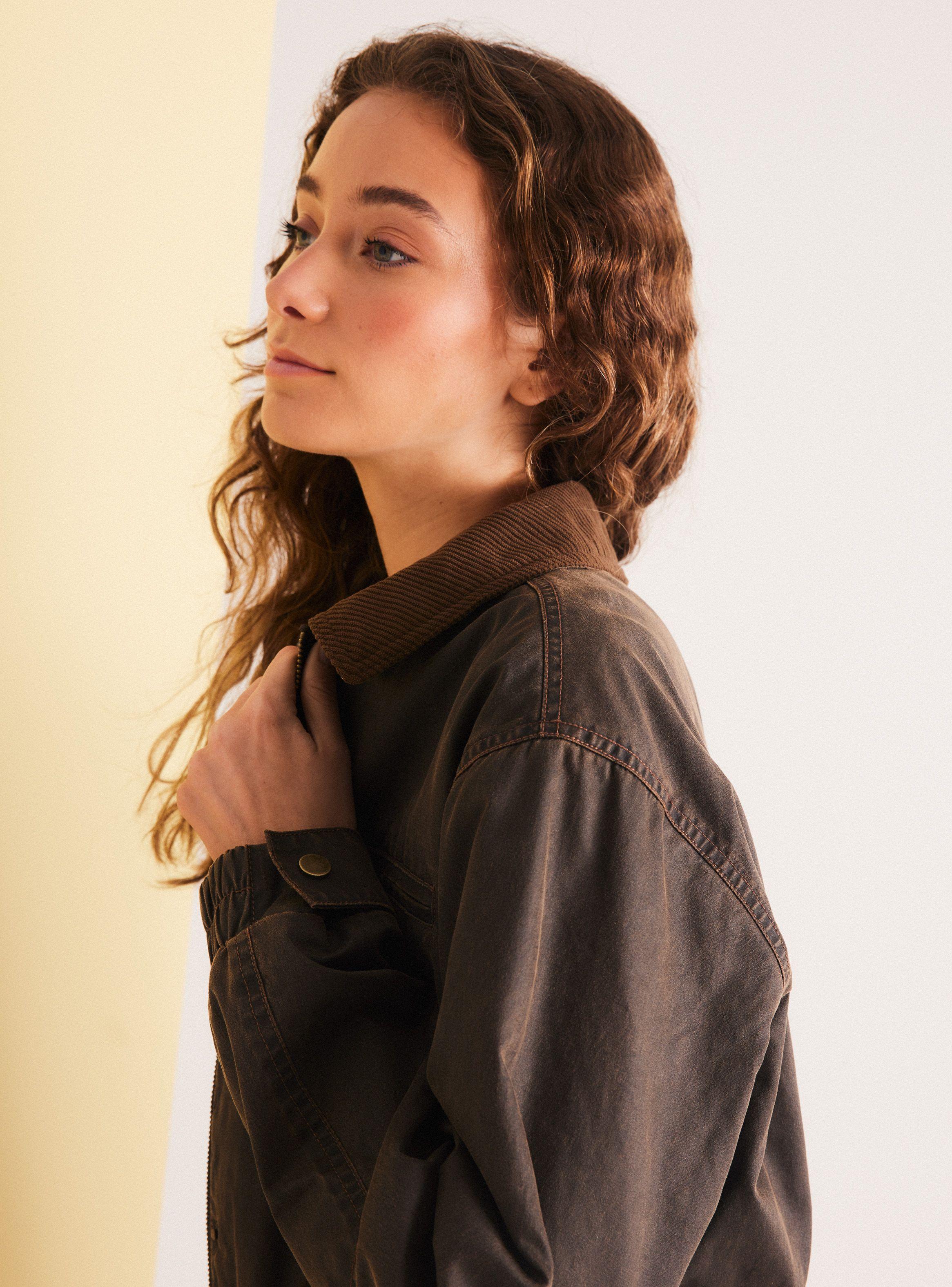 Chaqueta Crop Look Engomado-3