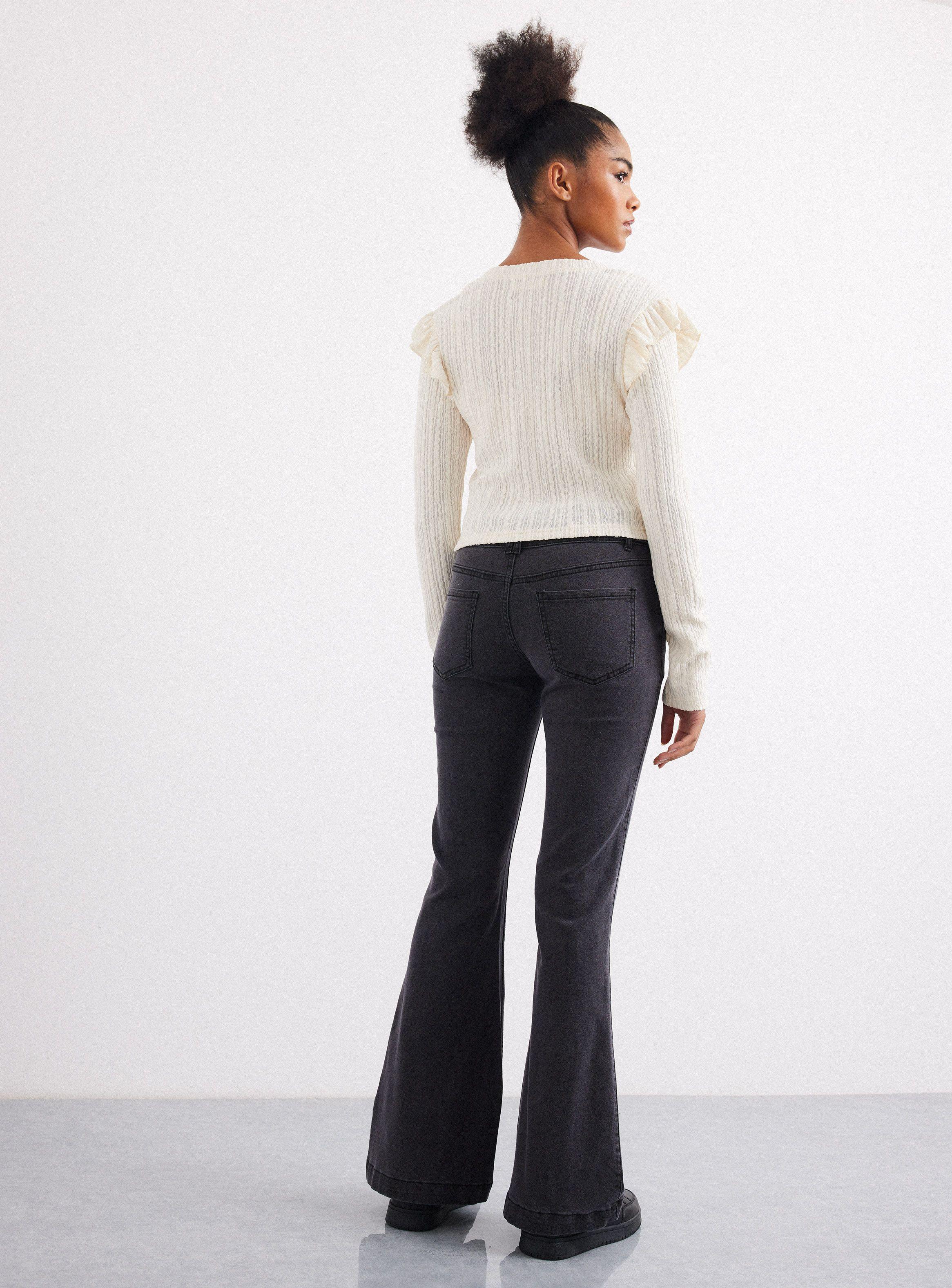 Polera Botones Centrales Vuelos Hombro-5