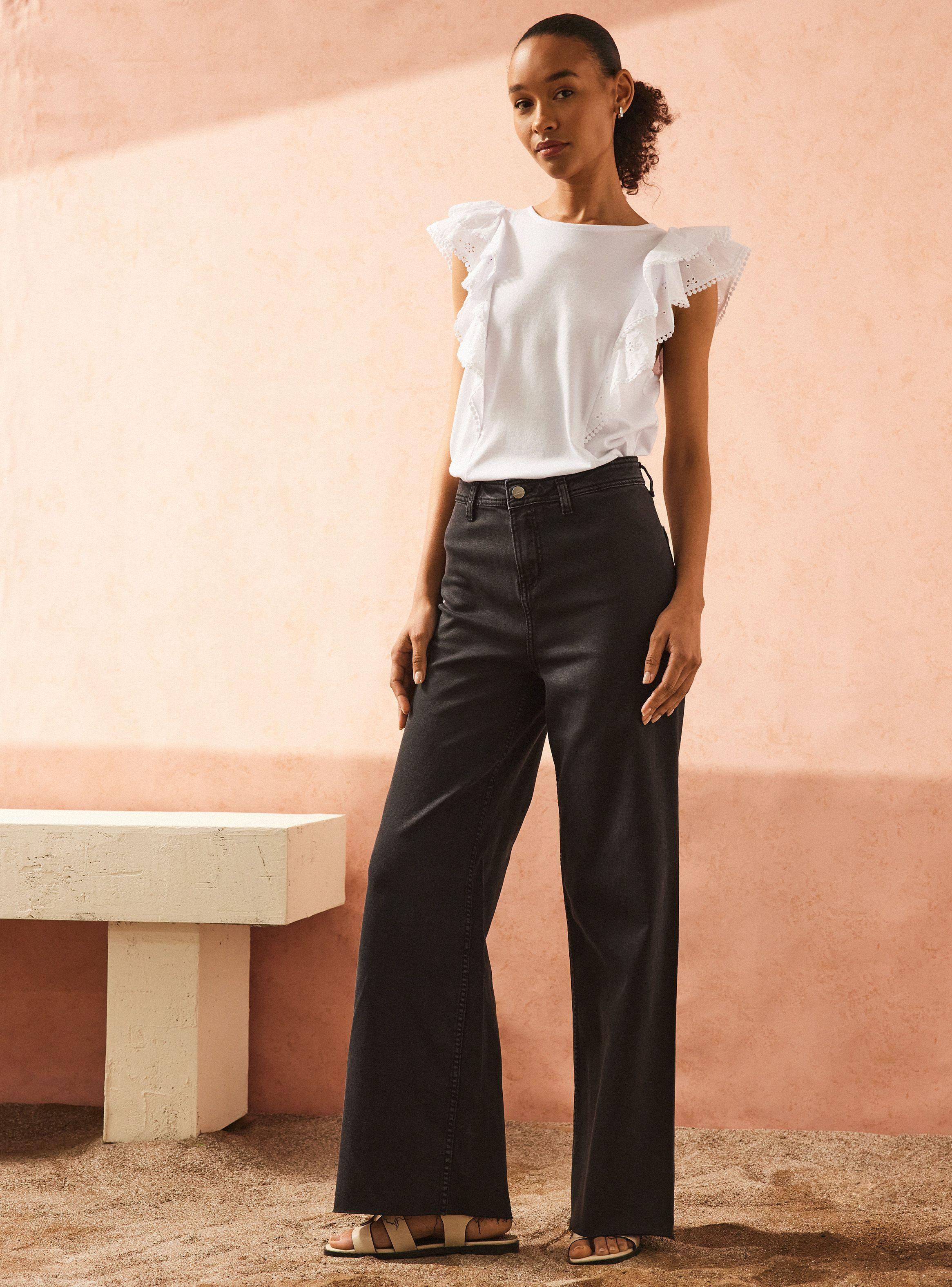 Jeans Wide Leg Tiro Alto-4