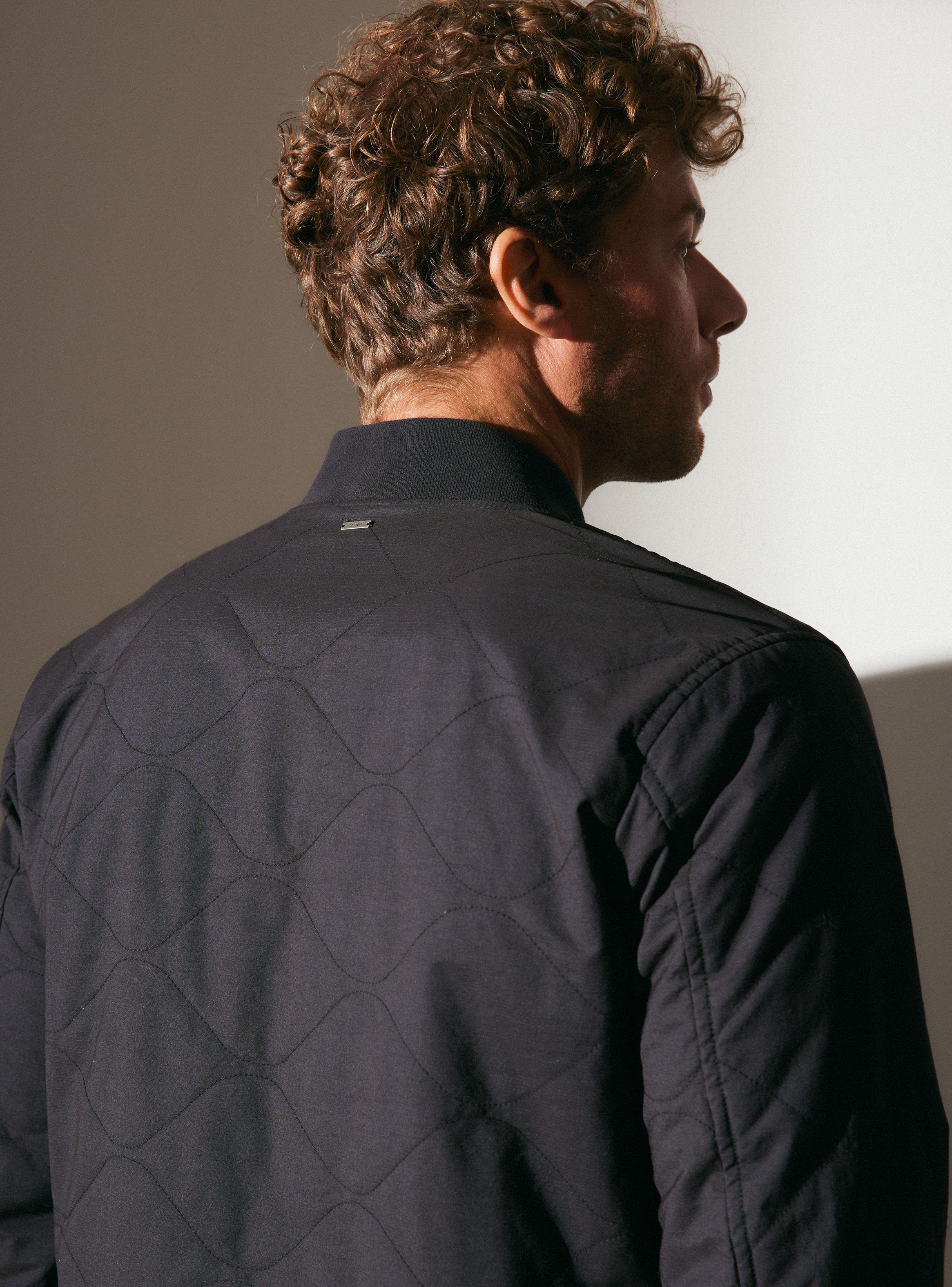 Chaqueta Quilted Garment Dyed Manga Larga-3