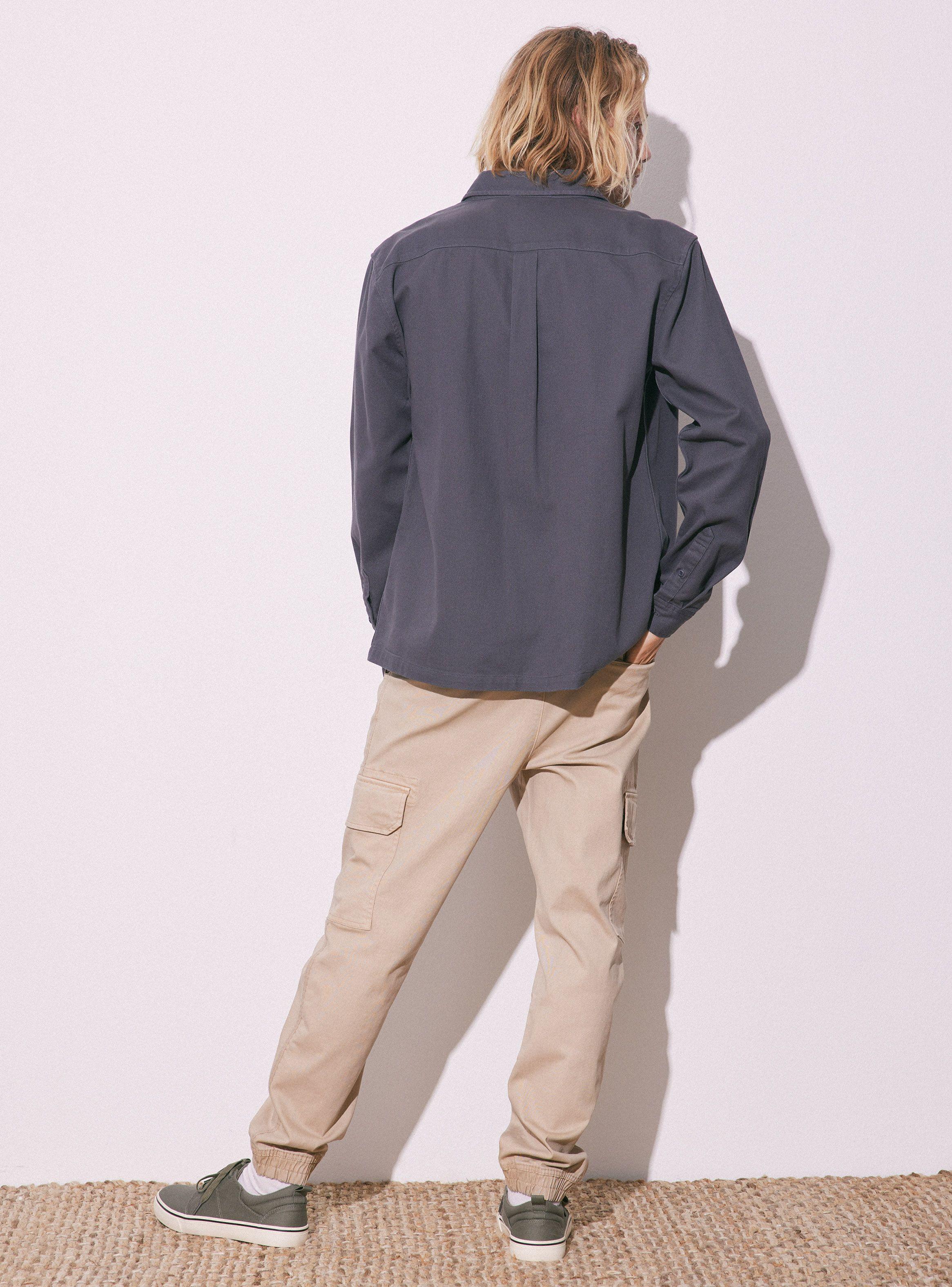 Camisa Casual Modelo Lavada-5