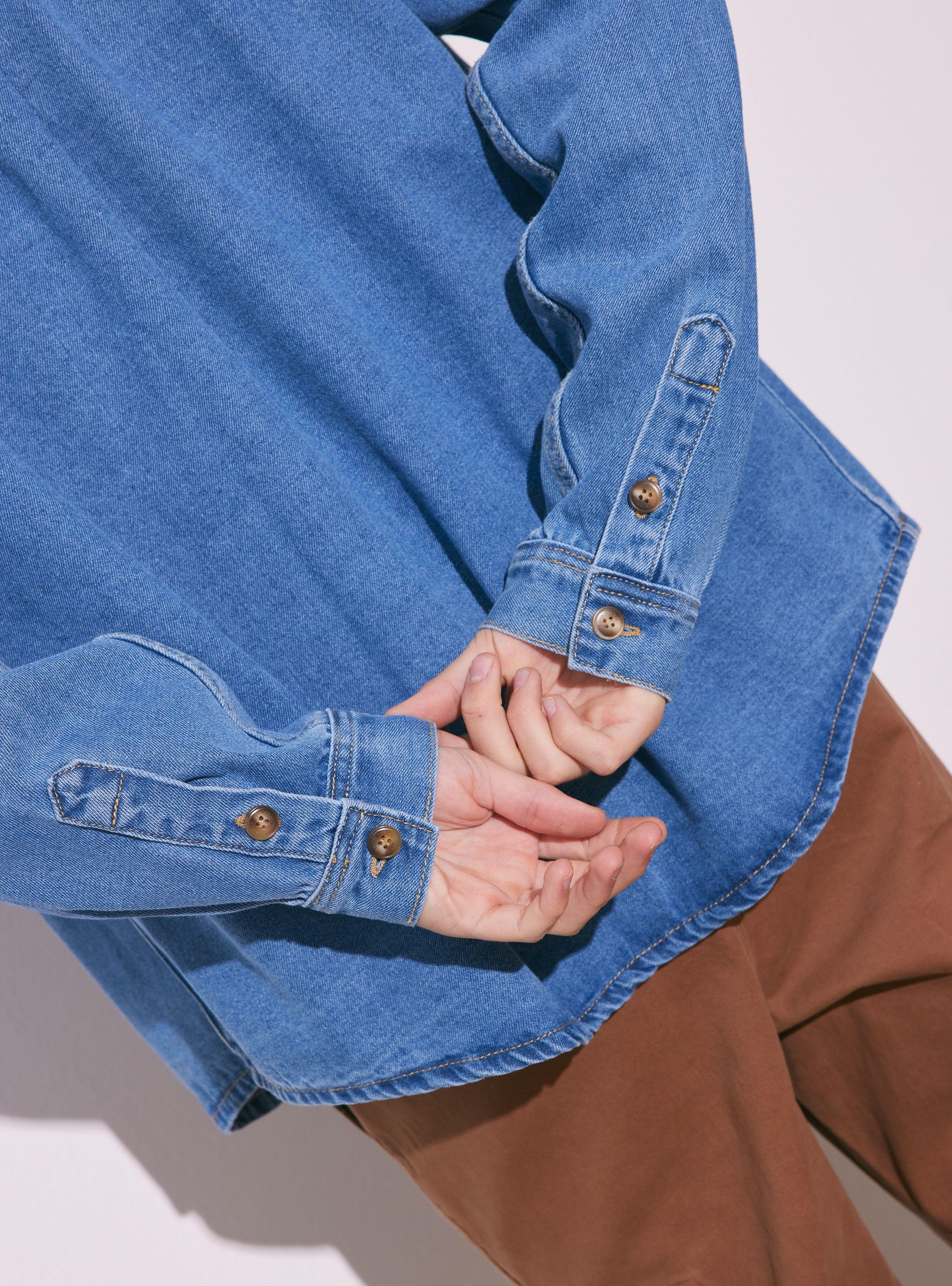 Camisa Denim Lavado de Vestir-3
