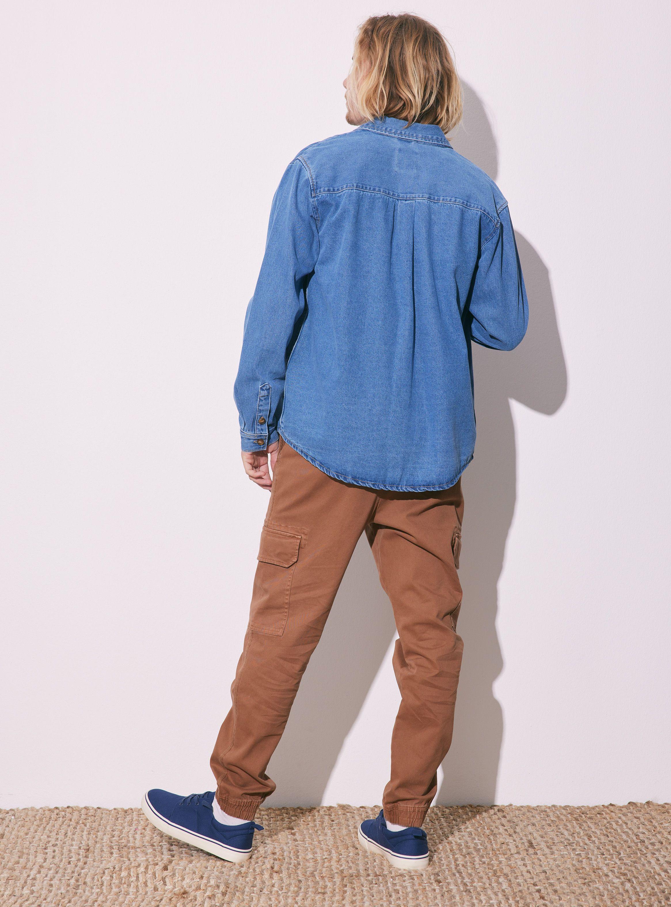 Camisa Denim Lavado de Vestir-5