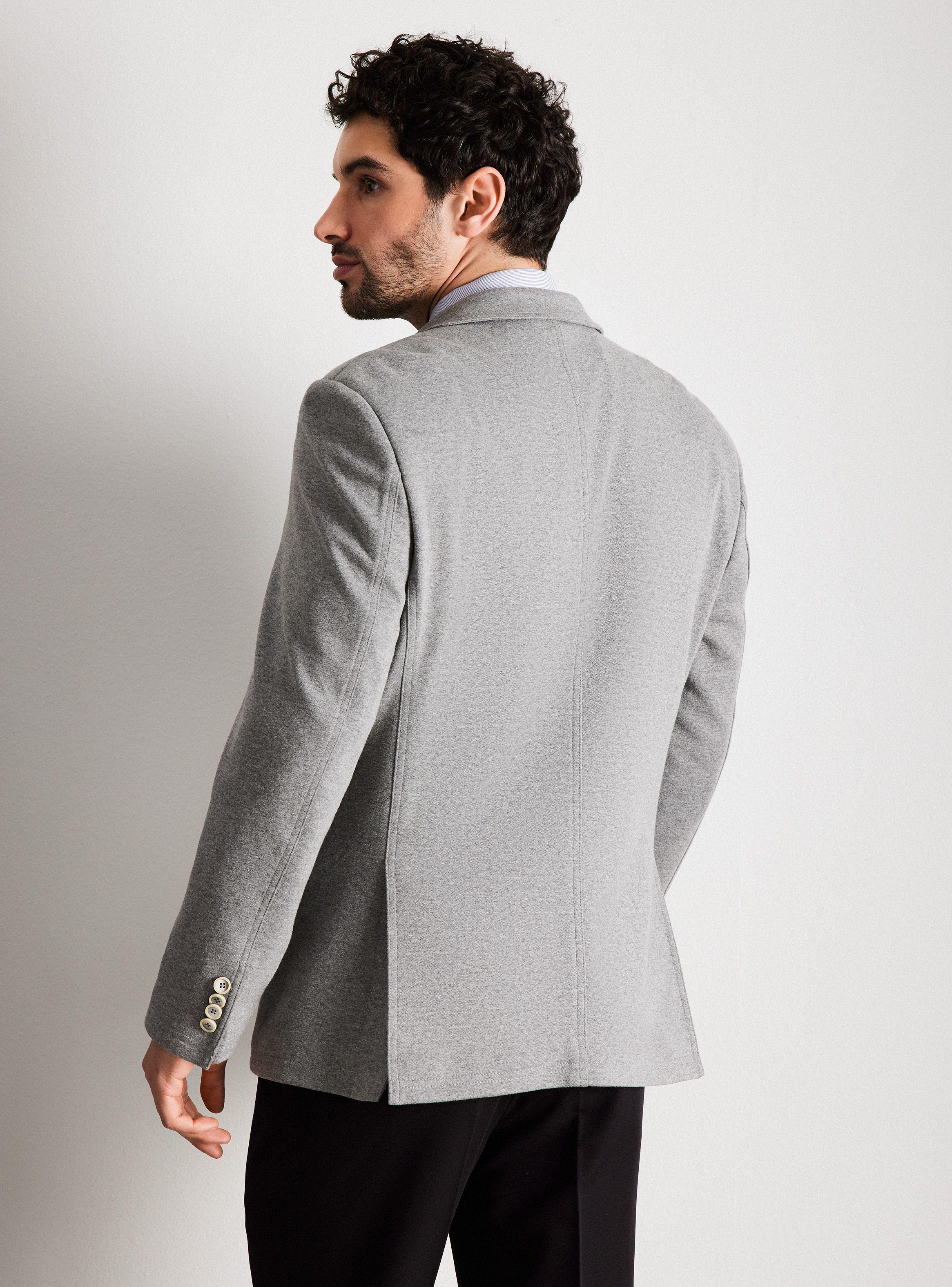Vestón Recto Slim Fit Tela Elastano-1