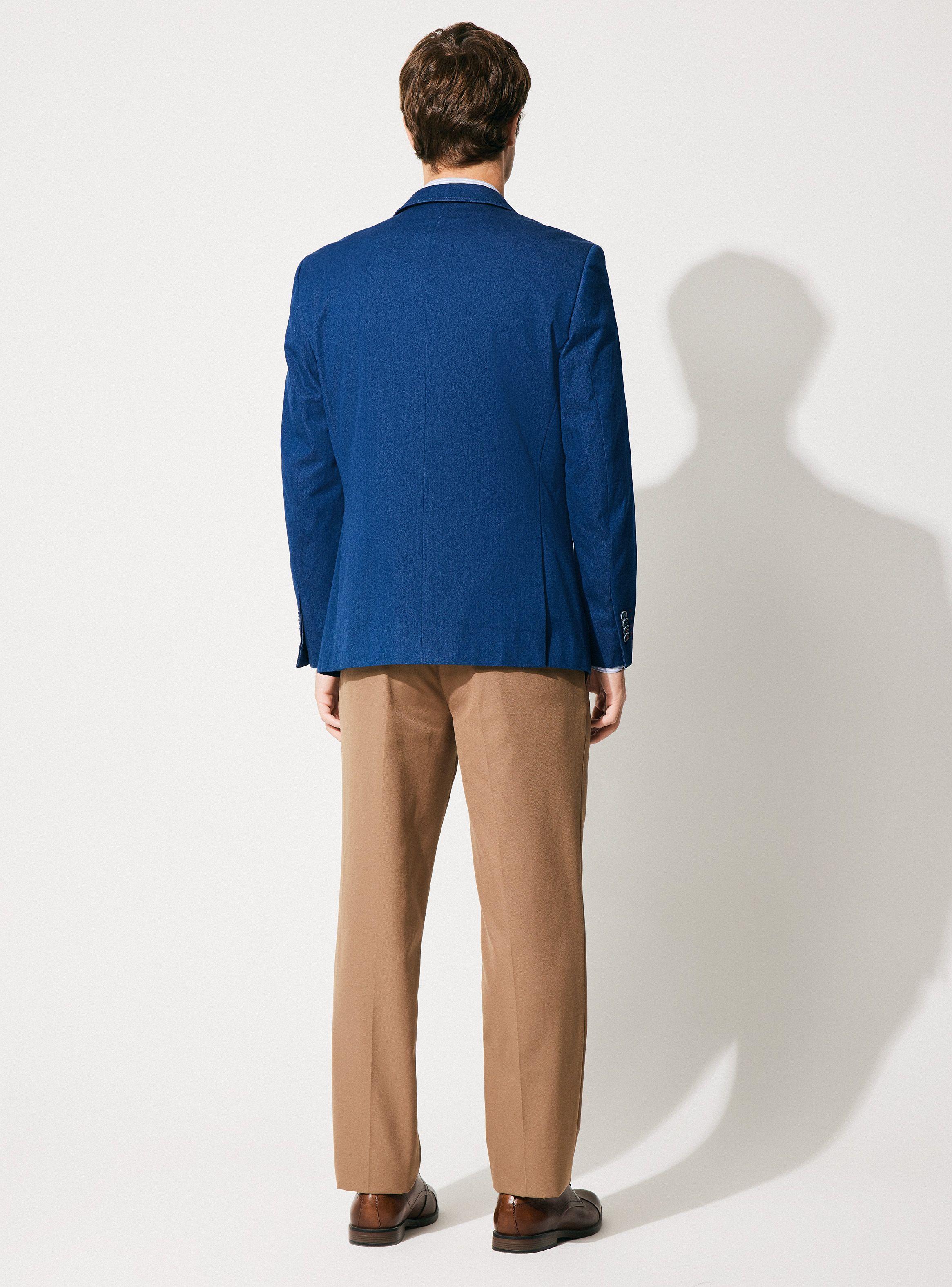 Blazer Vestón Recto Liso Slim Fit de Alaniz