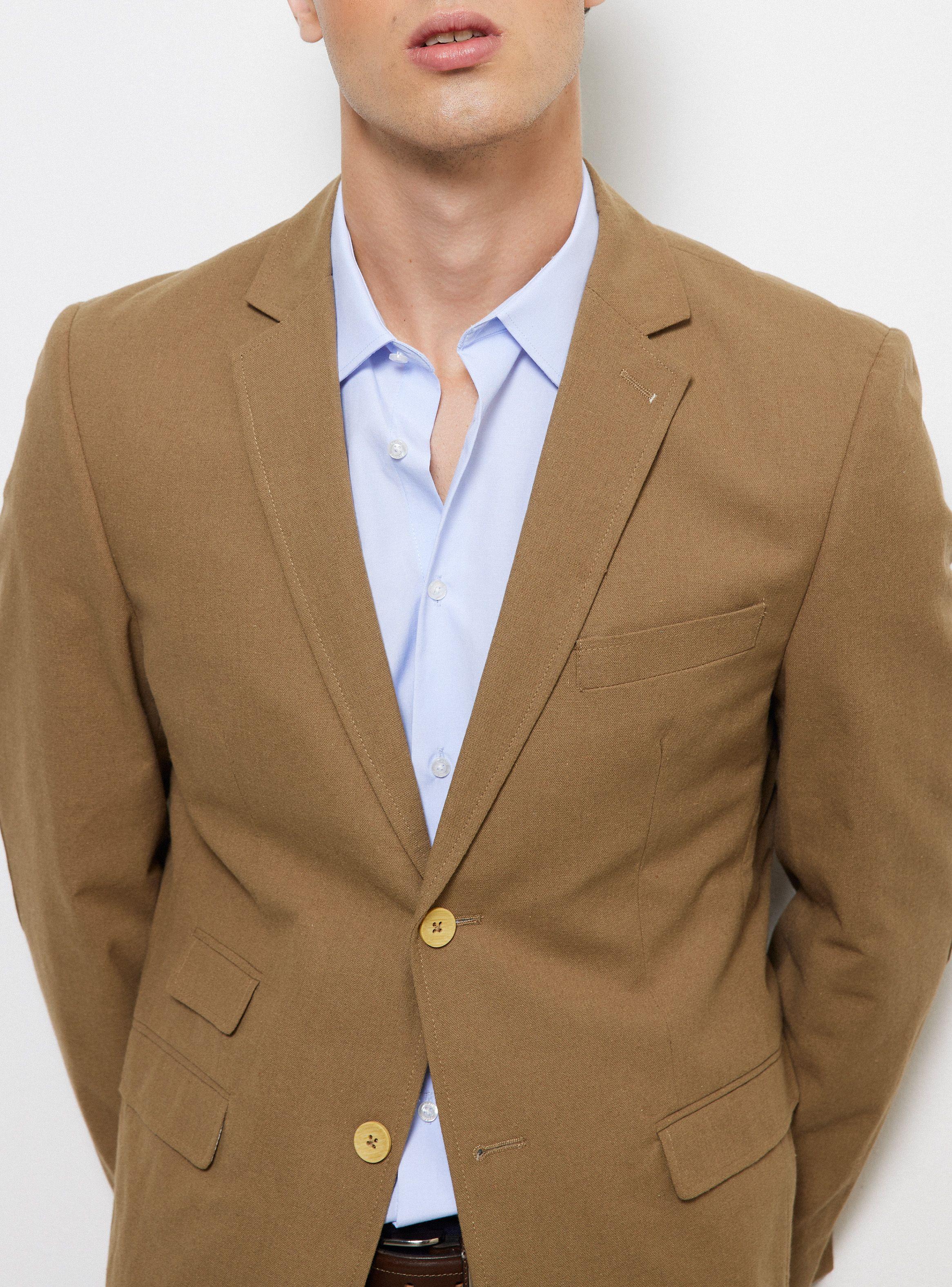 Vestón Slim Fit con Lino-2