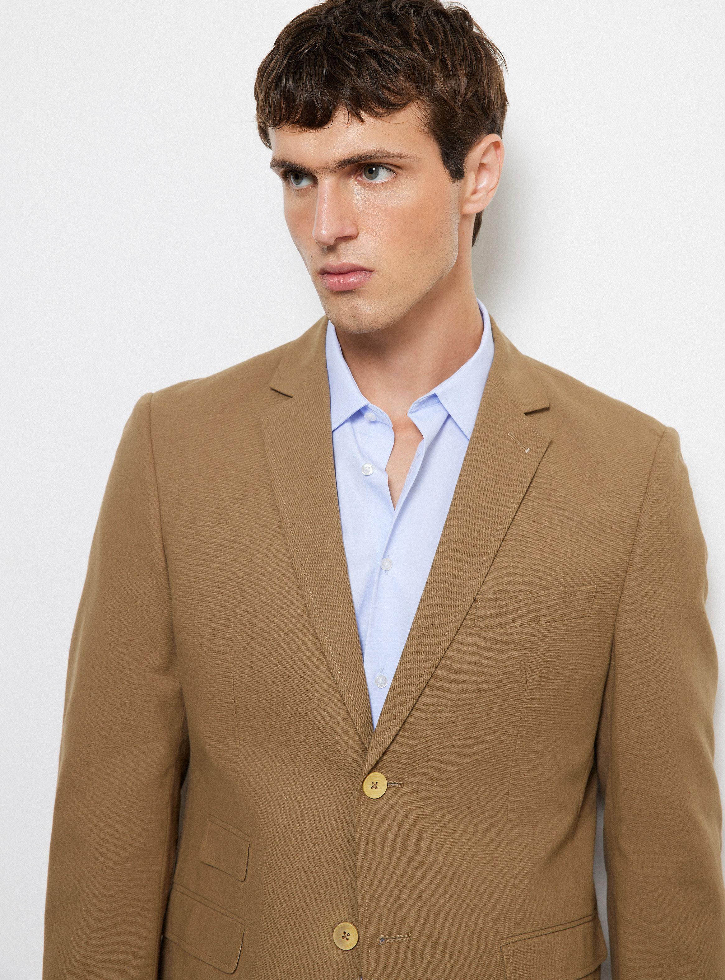 Vestón Slim Fit con Lino-3