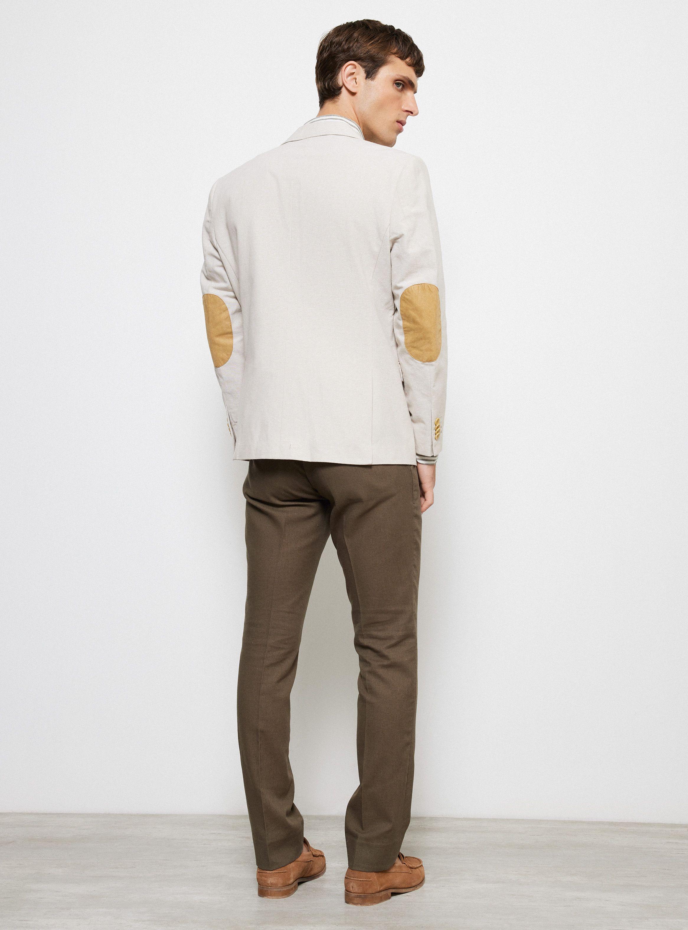 Vestón Slim Fit con Lino de Alaniz