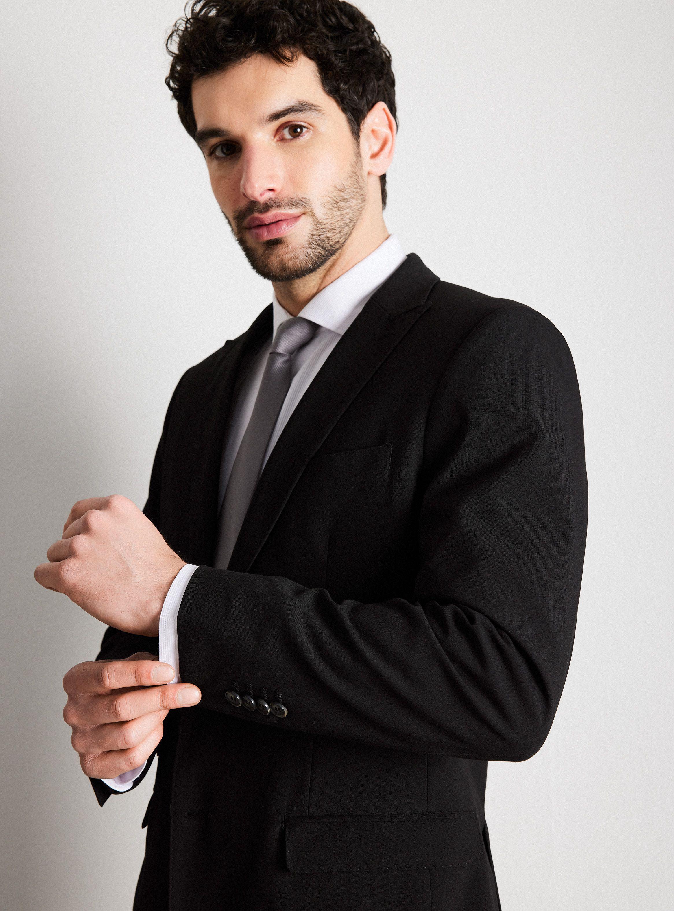 Traje Recto Slim Fit Solapa en Punta-2
