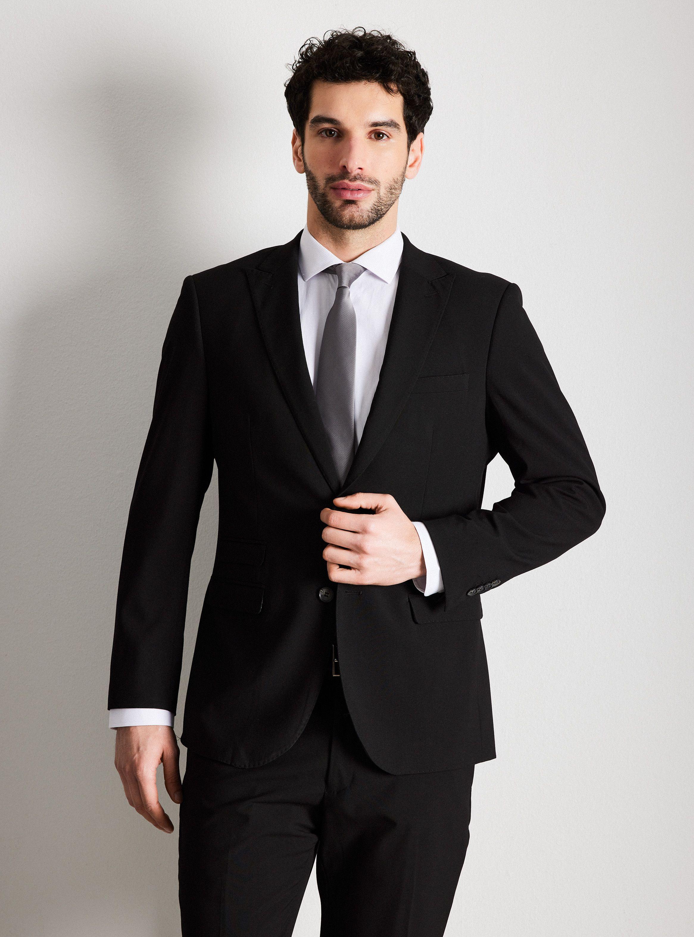 Traje Recto Slim Fit Solapa en Punta-0