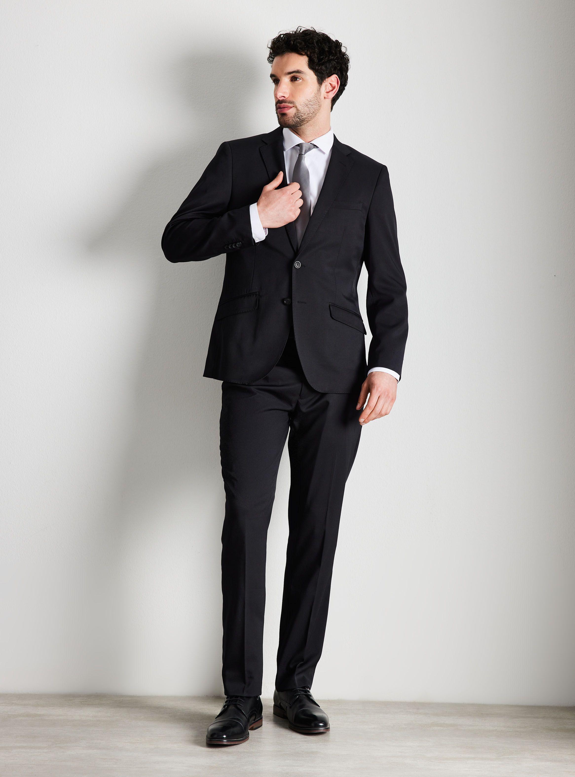 Traje Recto Slim Fit Liso-4