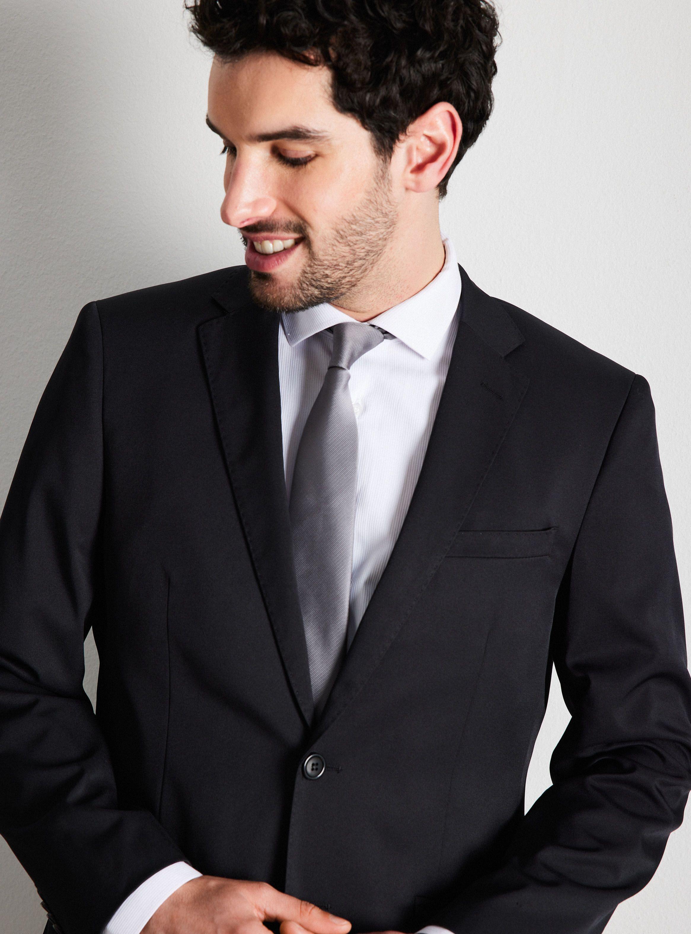 Traje Recto Slim Fit Liso-2
