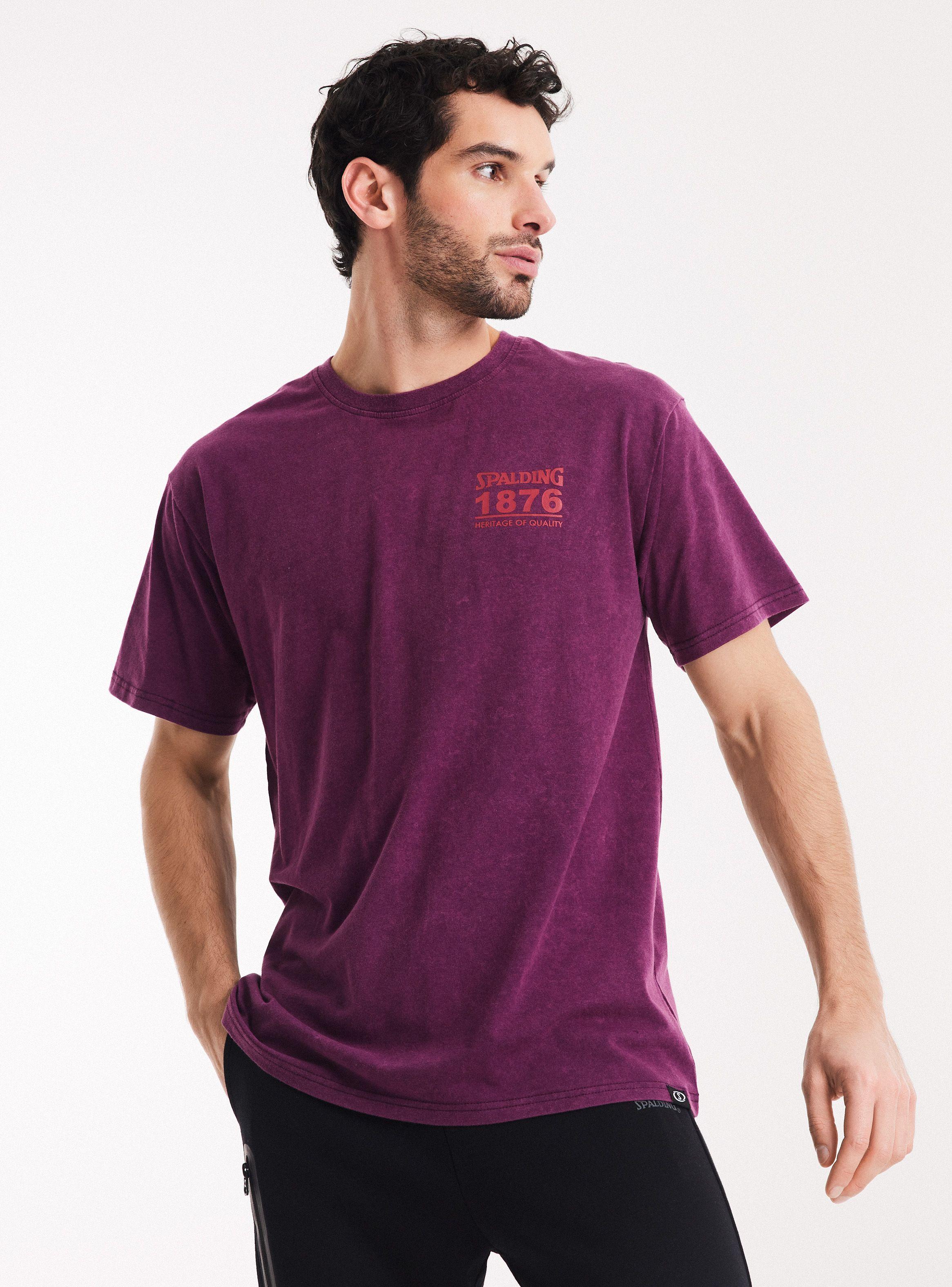 Polera Estampado en Pecho Acid Wash-0