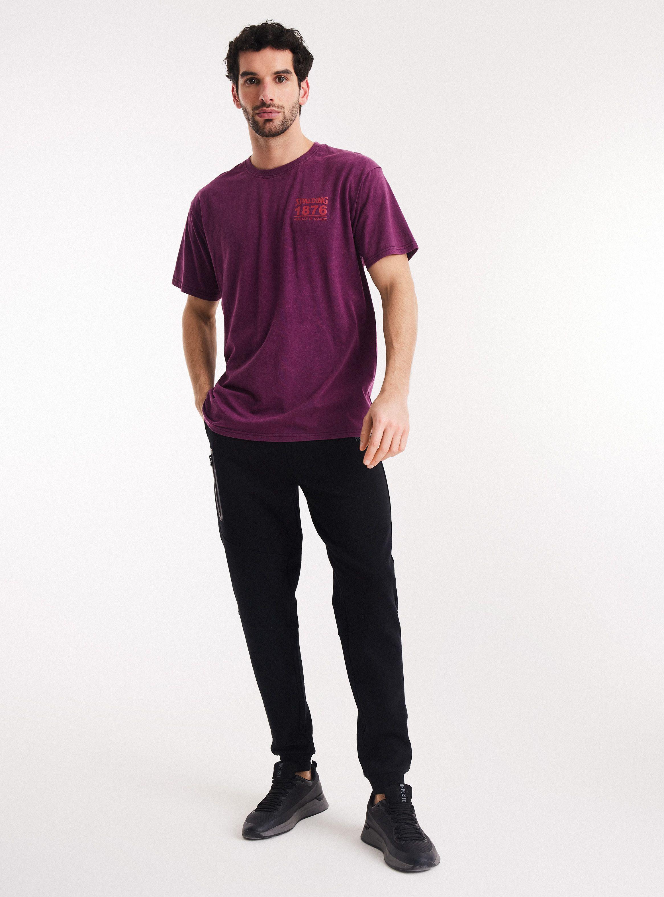 Polera Estampado en Pecho Acid Wash-4