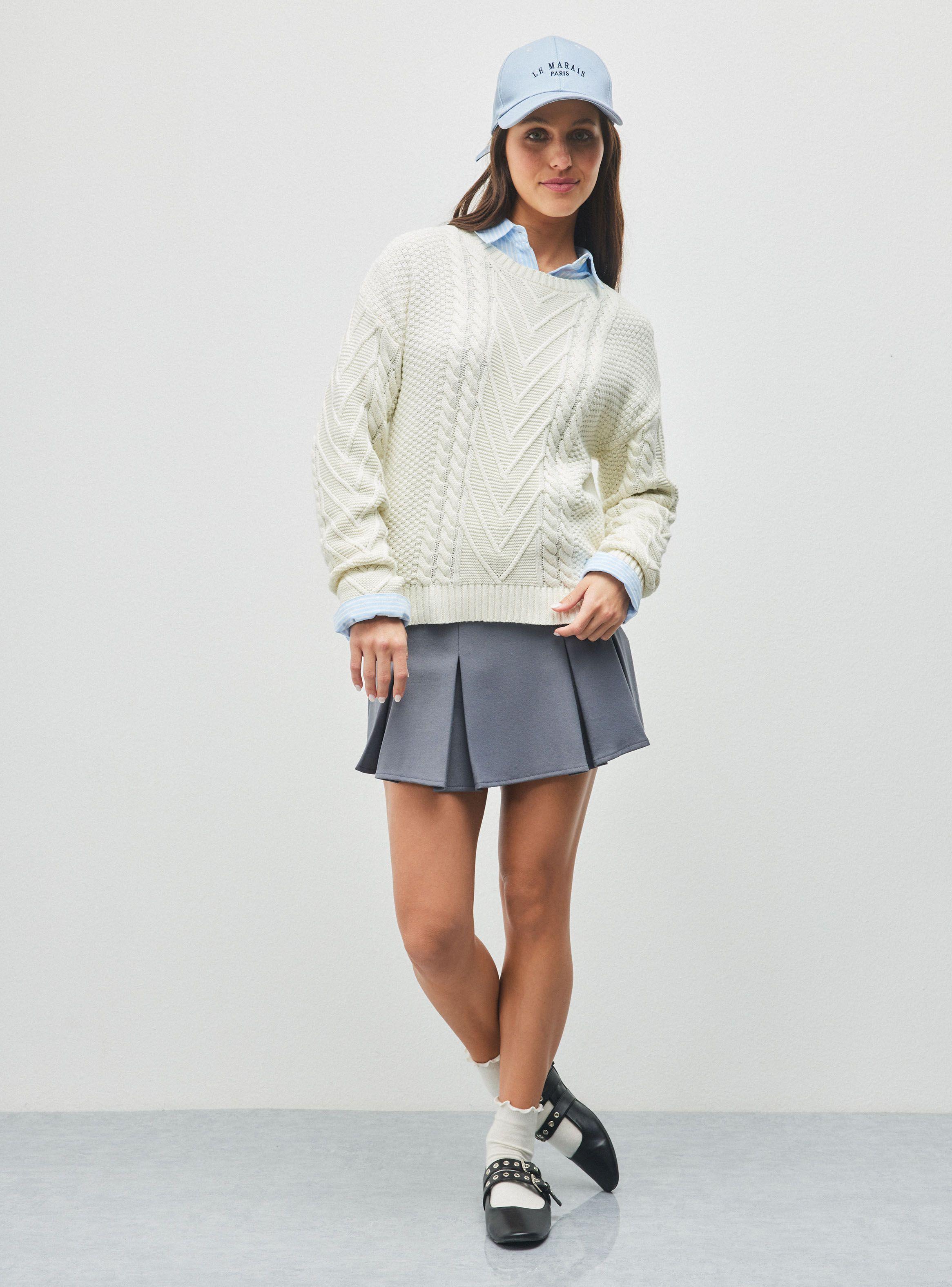 Sweater Diseño Trenzas-4