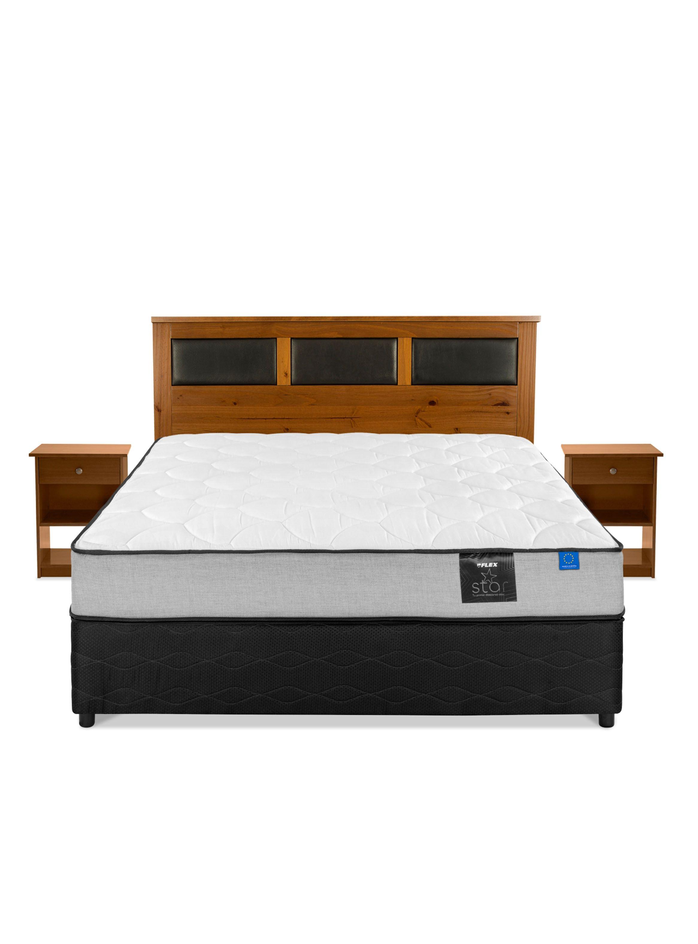 Cama Americana Star 2 plazas (150X190) BD Flex +Set Toscana-1