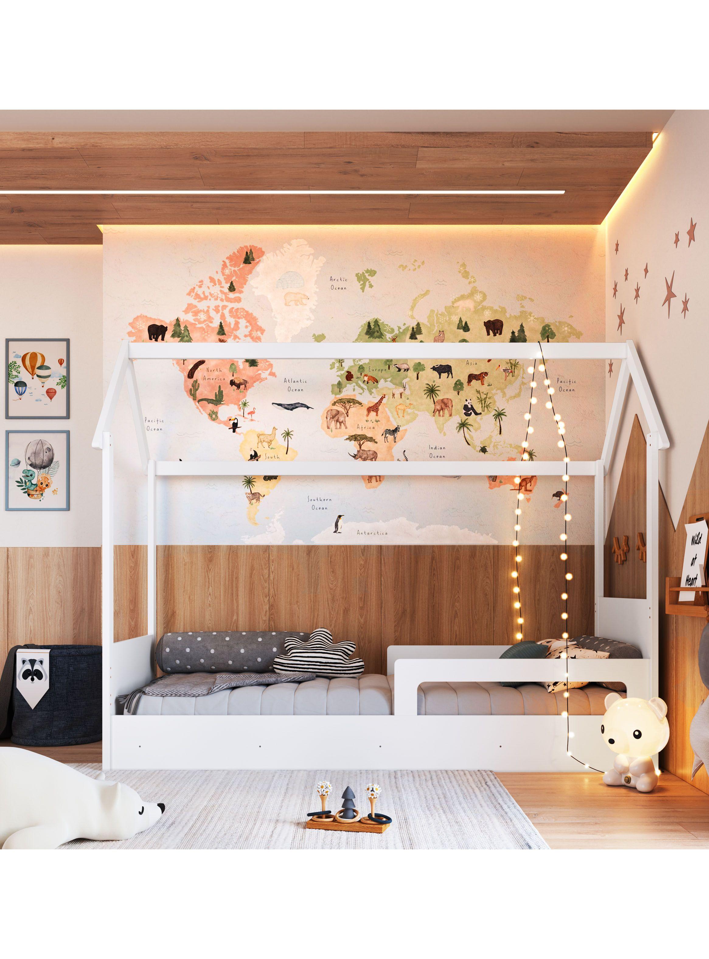 Cama Infantil Montessori Ema Blanca-5