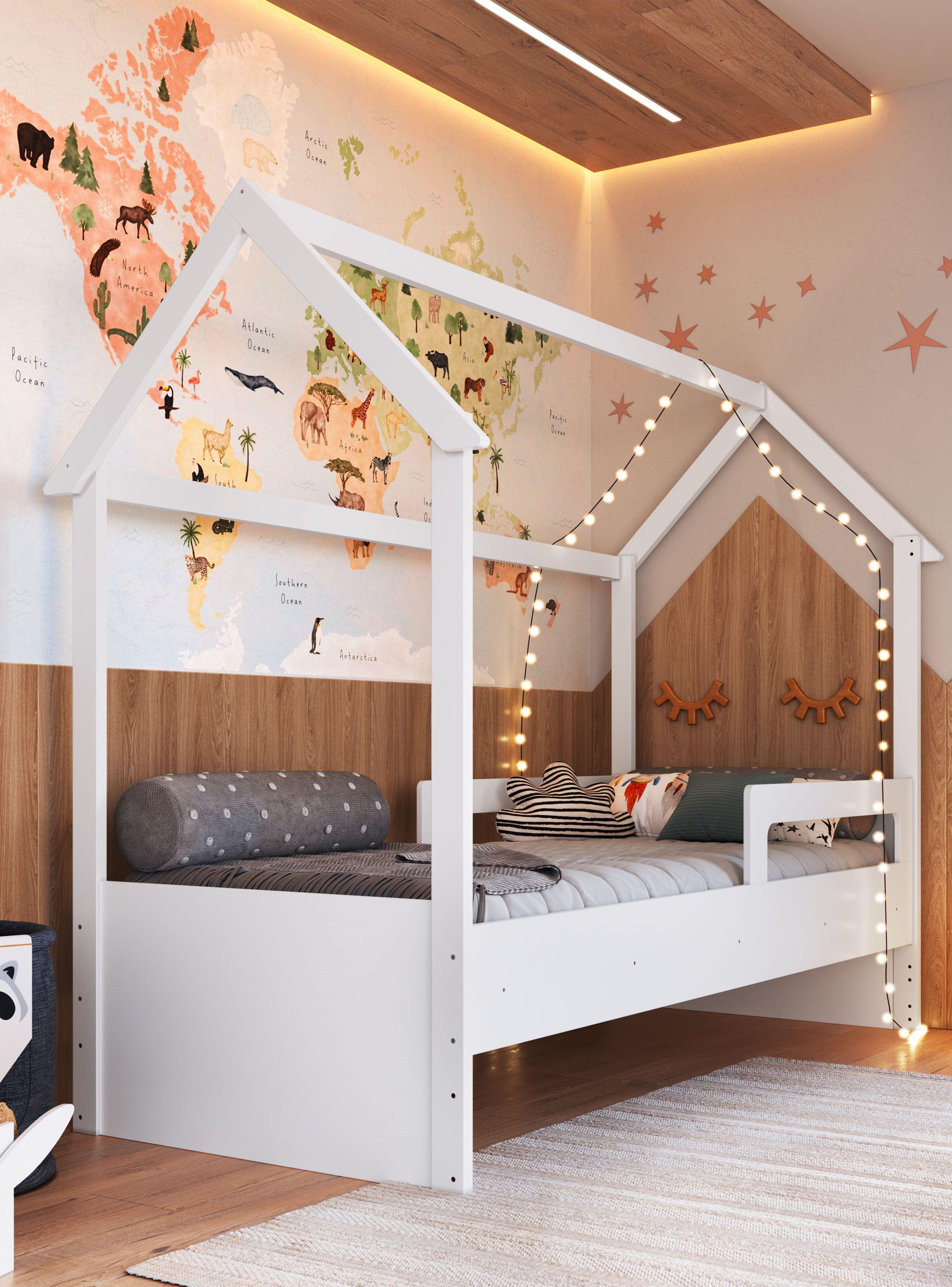 Cama Infantil Montessori Ema Blanca-4