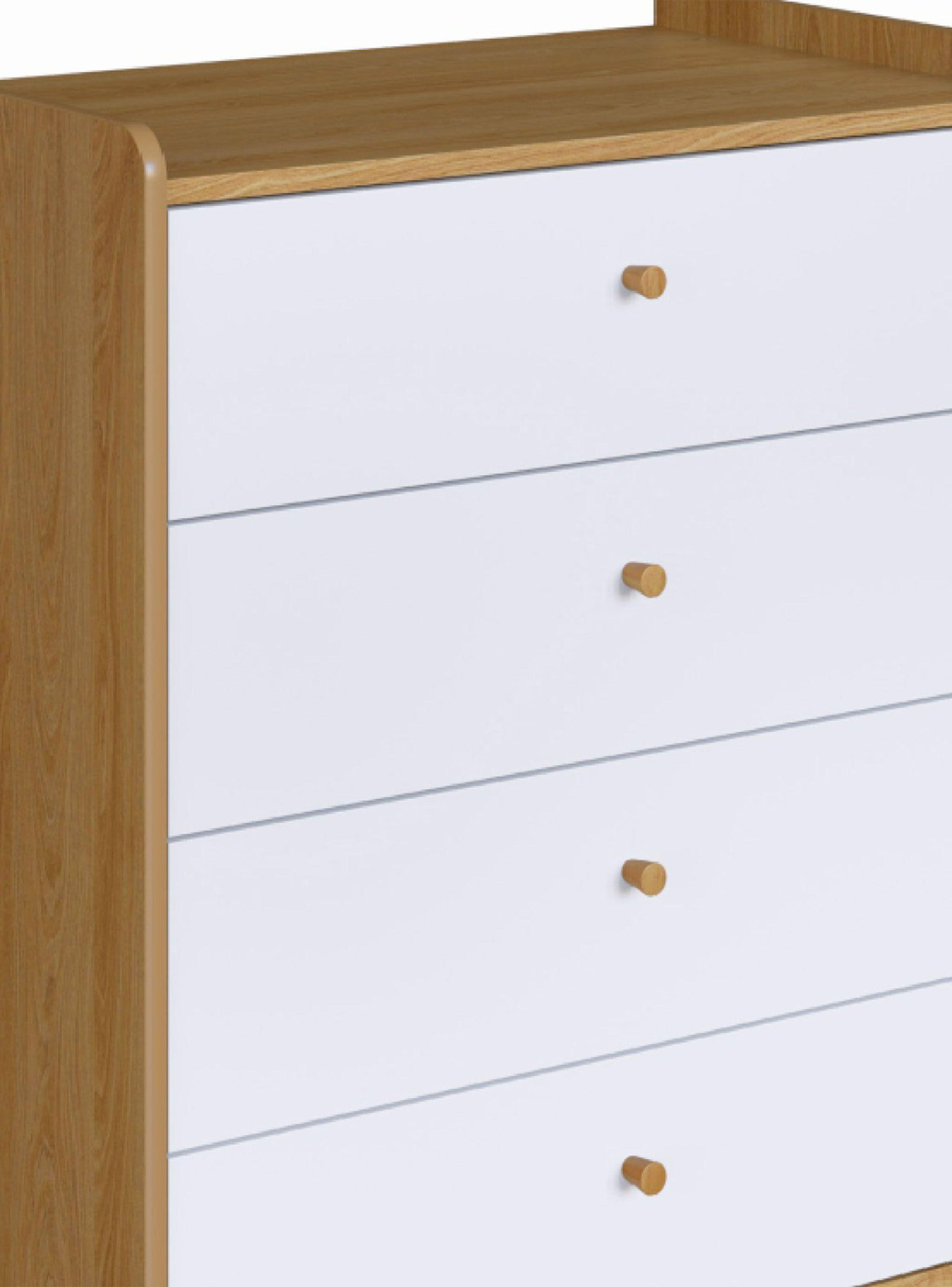 Cómoda Blanco Miel Affeto 4 Cajones-2