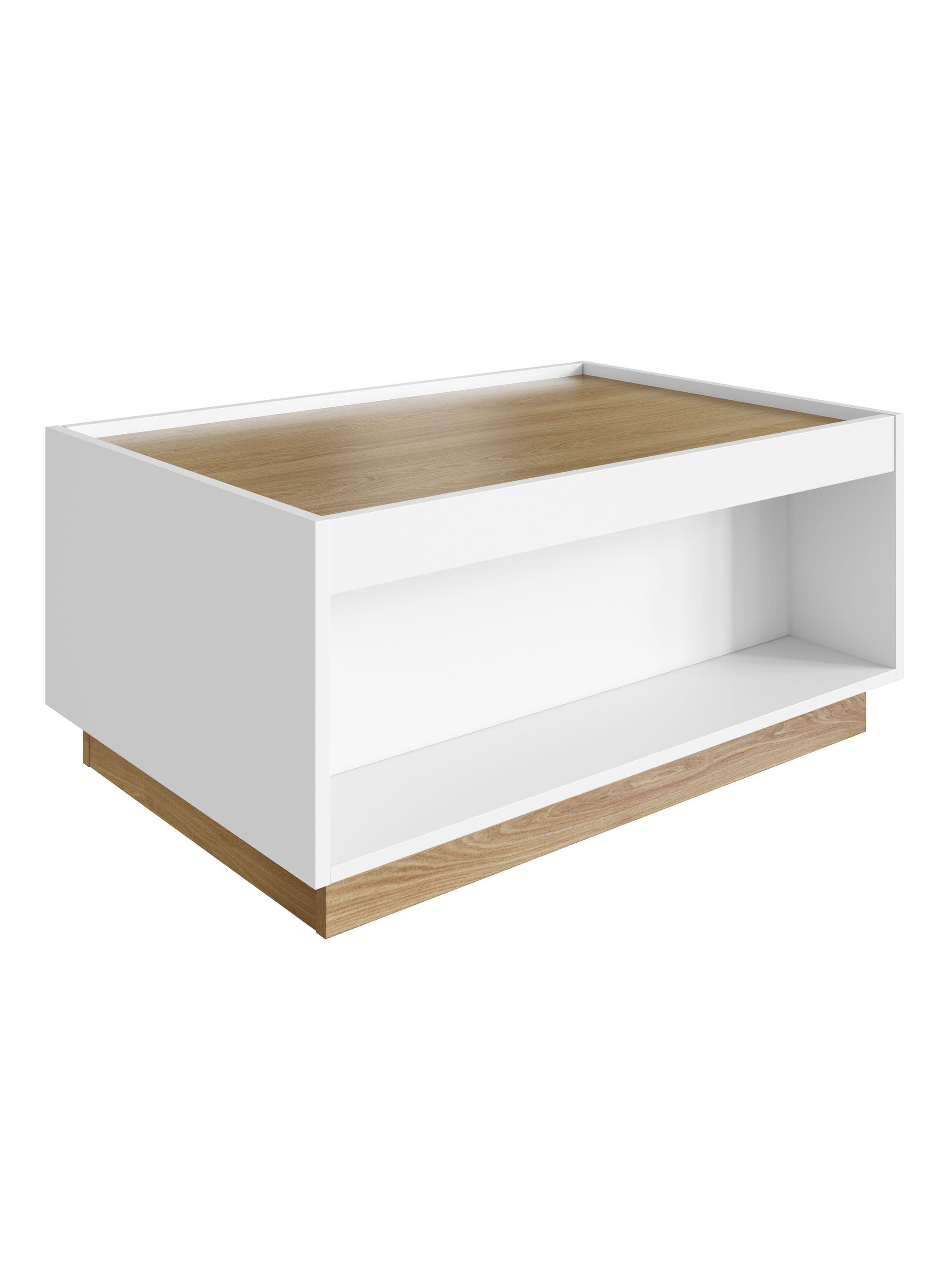 Mesa de Centro Blanco Miel Bari-2