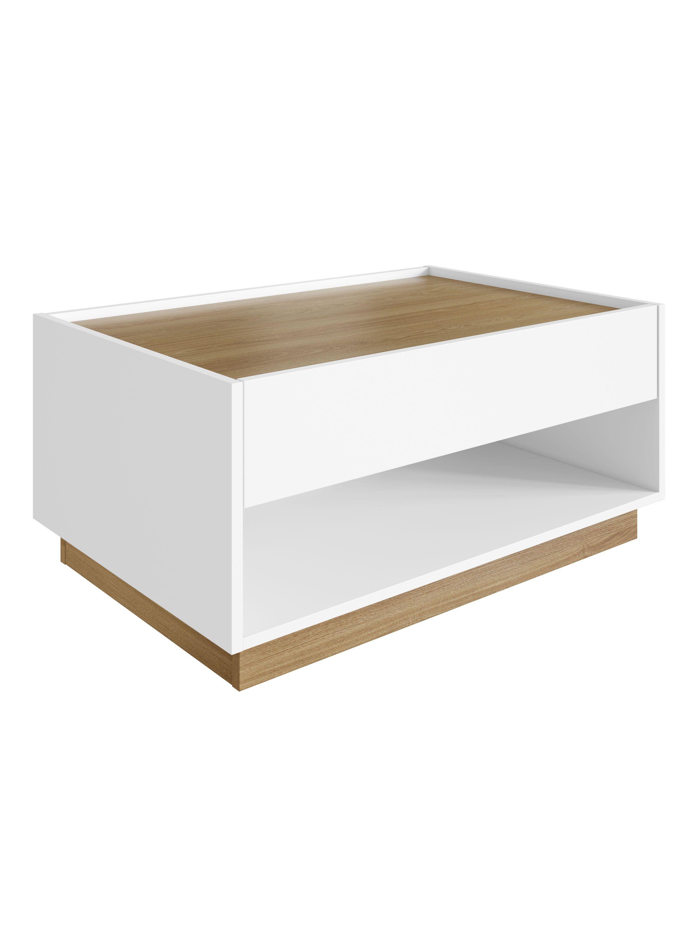 Mesa de Centro Blanco Miel Bari-0
