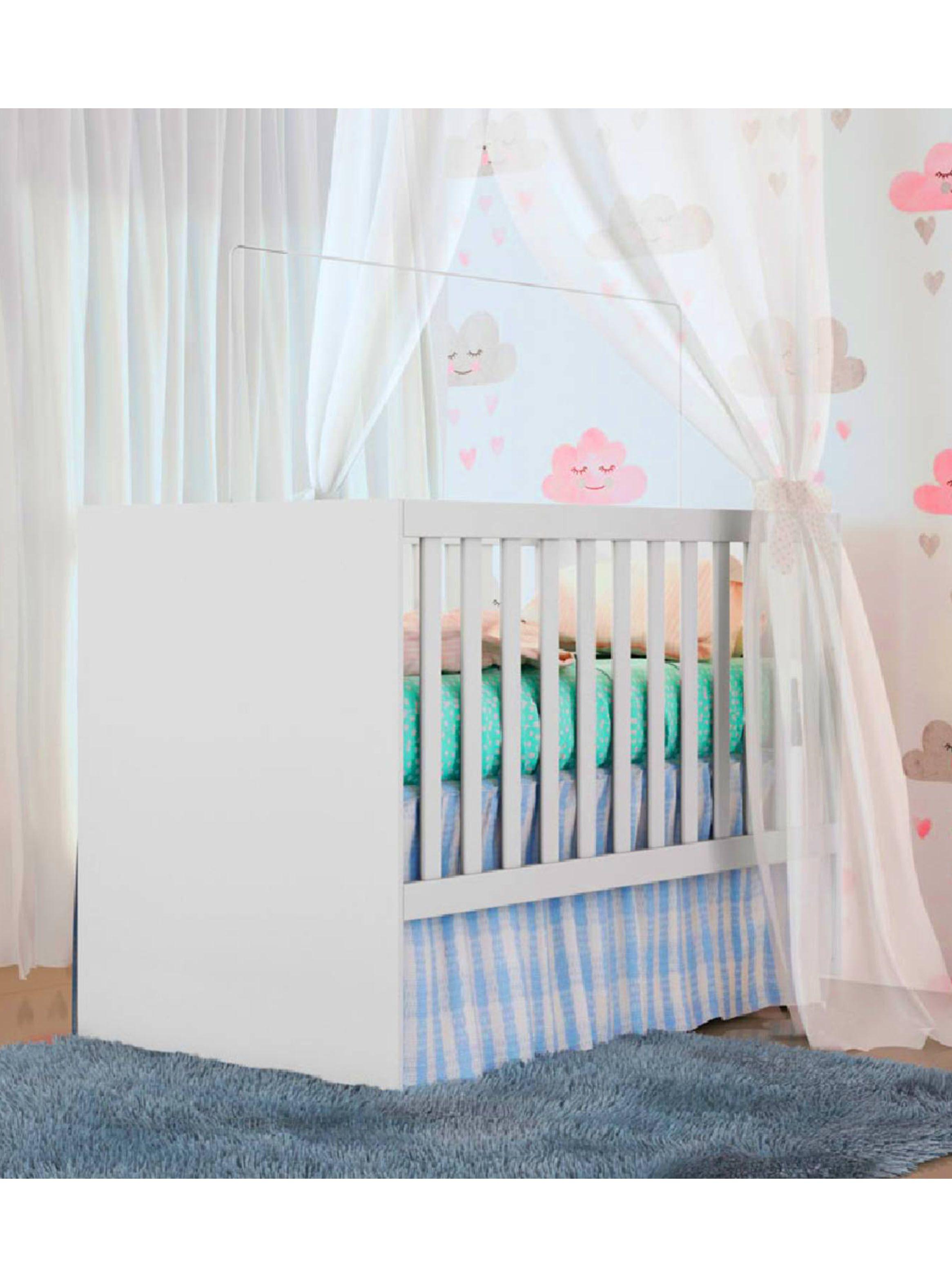 Cuna Blanca Gabi C/Baranda Ajustable-5