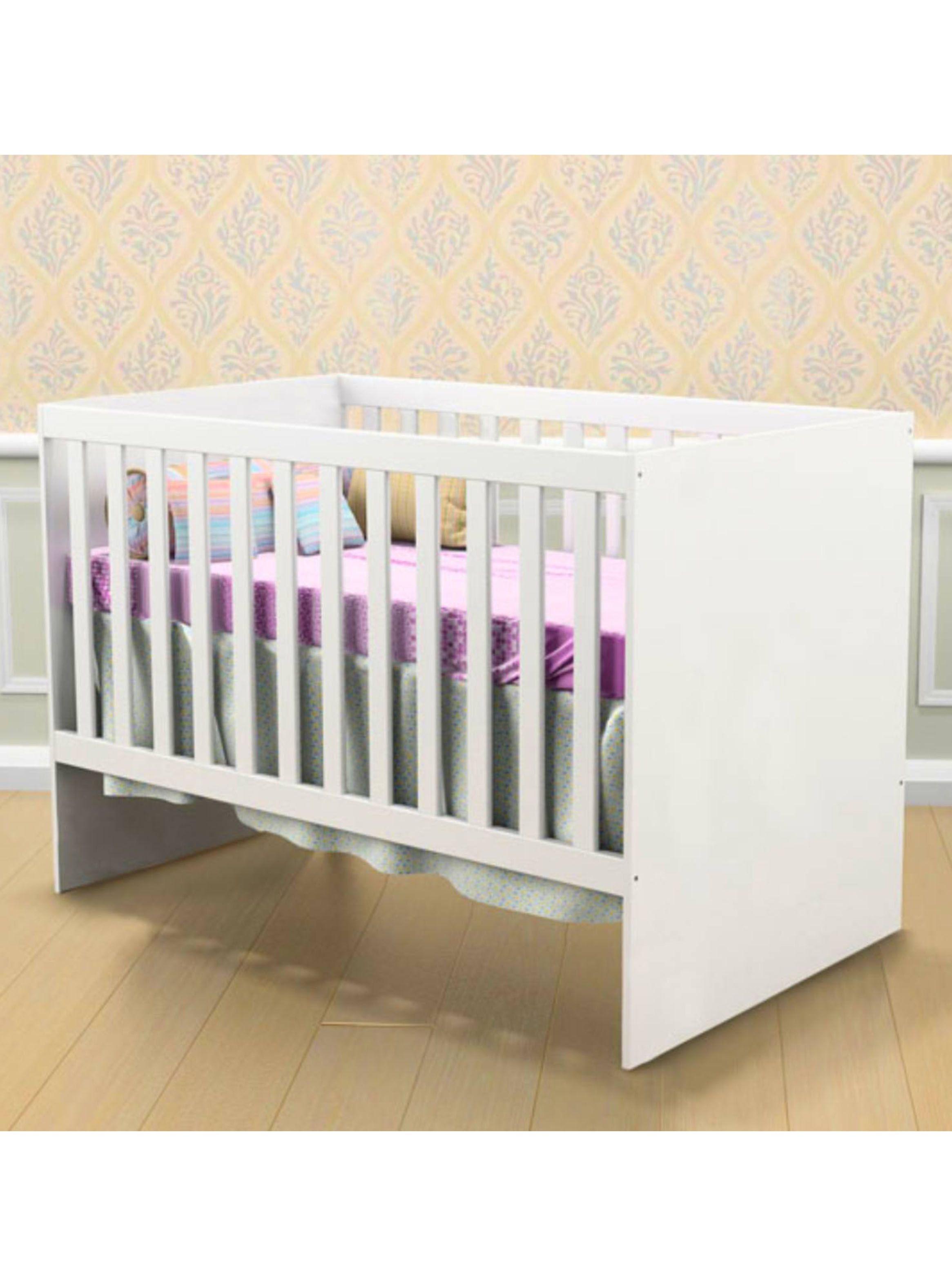 Cuna Blanca Gabi C/Baranda Ajustable-4