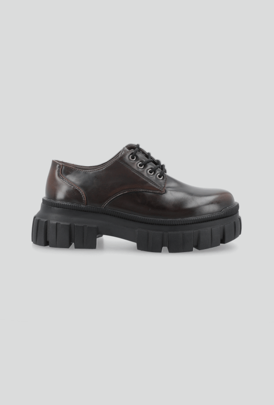 Zapato Casual Platorma Oxford Acordonado Mujer-4
