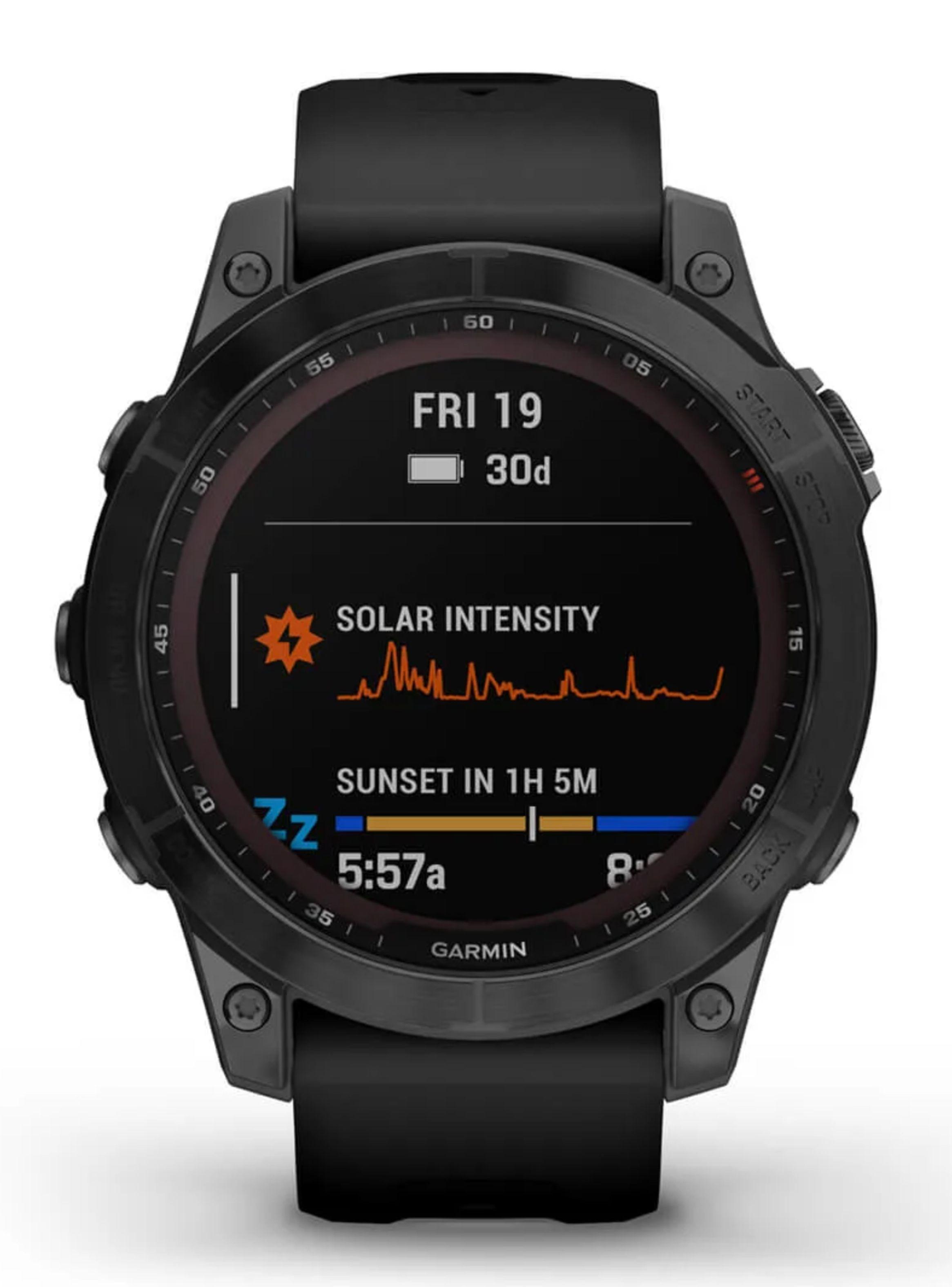 Smartwatch Fenix 7 Sapphire Solar Negro-2