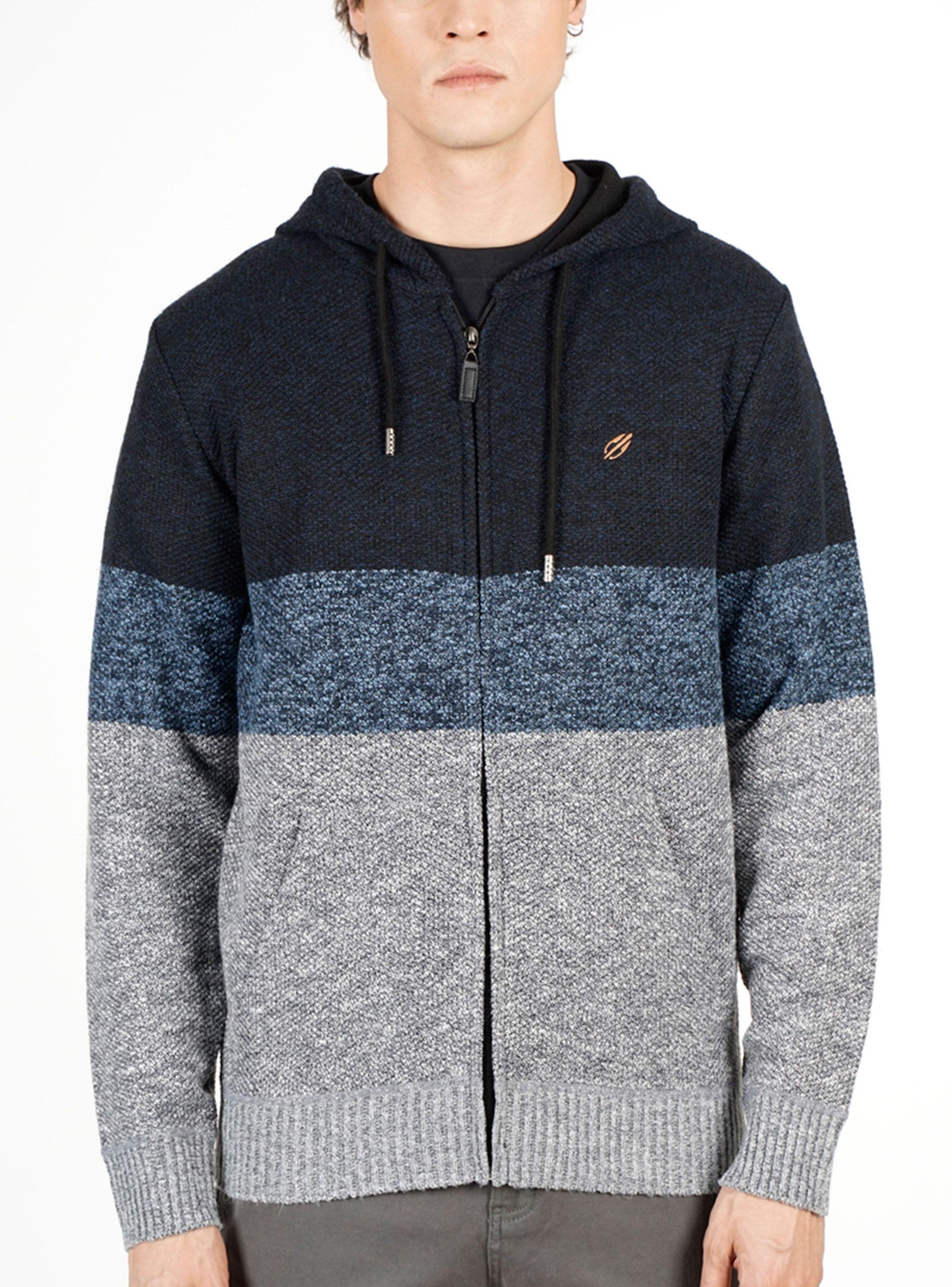 Sweater Full Zipper Hood And Pockets-0