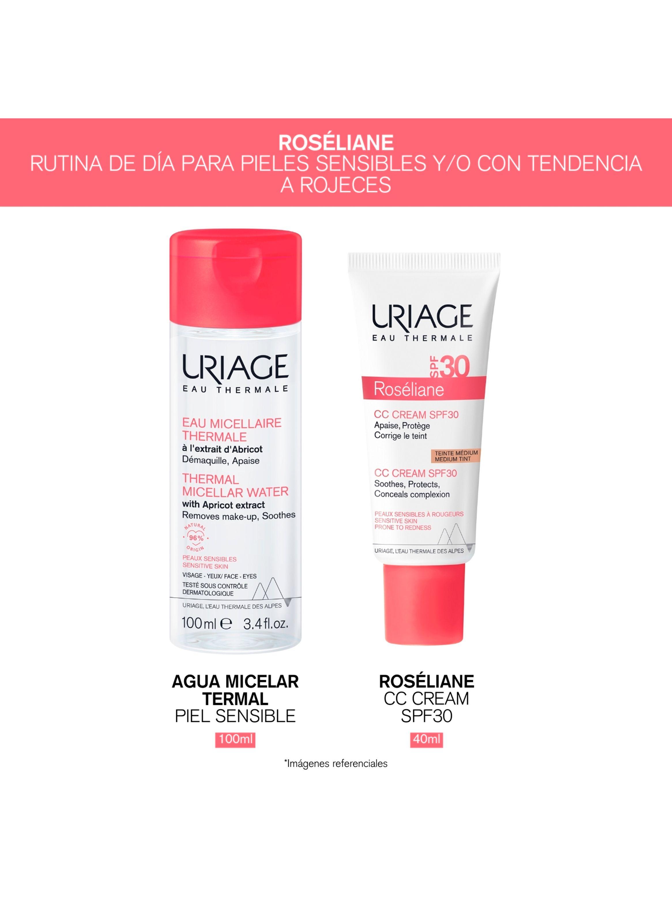 Set Rutina Calmante Día para Pieles Sensibles Roséliane Uriage-1