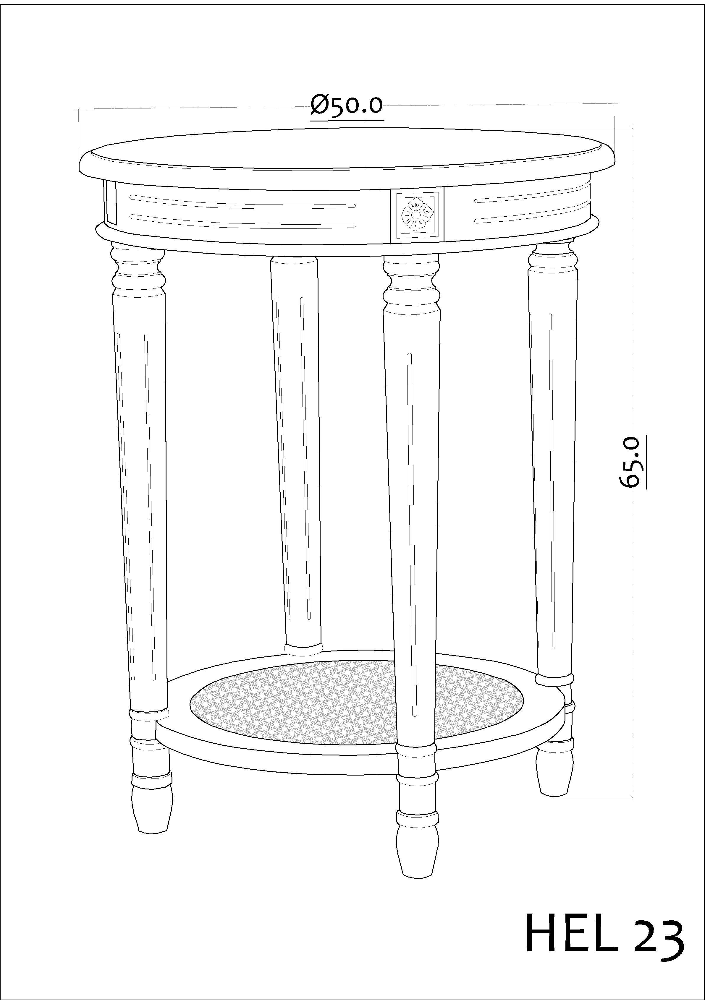 Mesa Lateral Helena Junco 50 cm-2