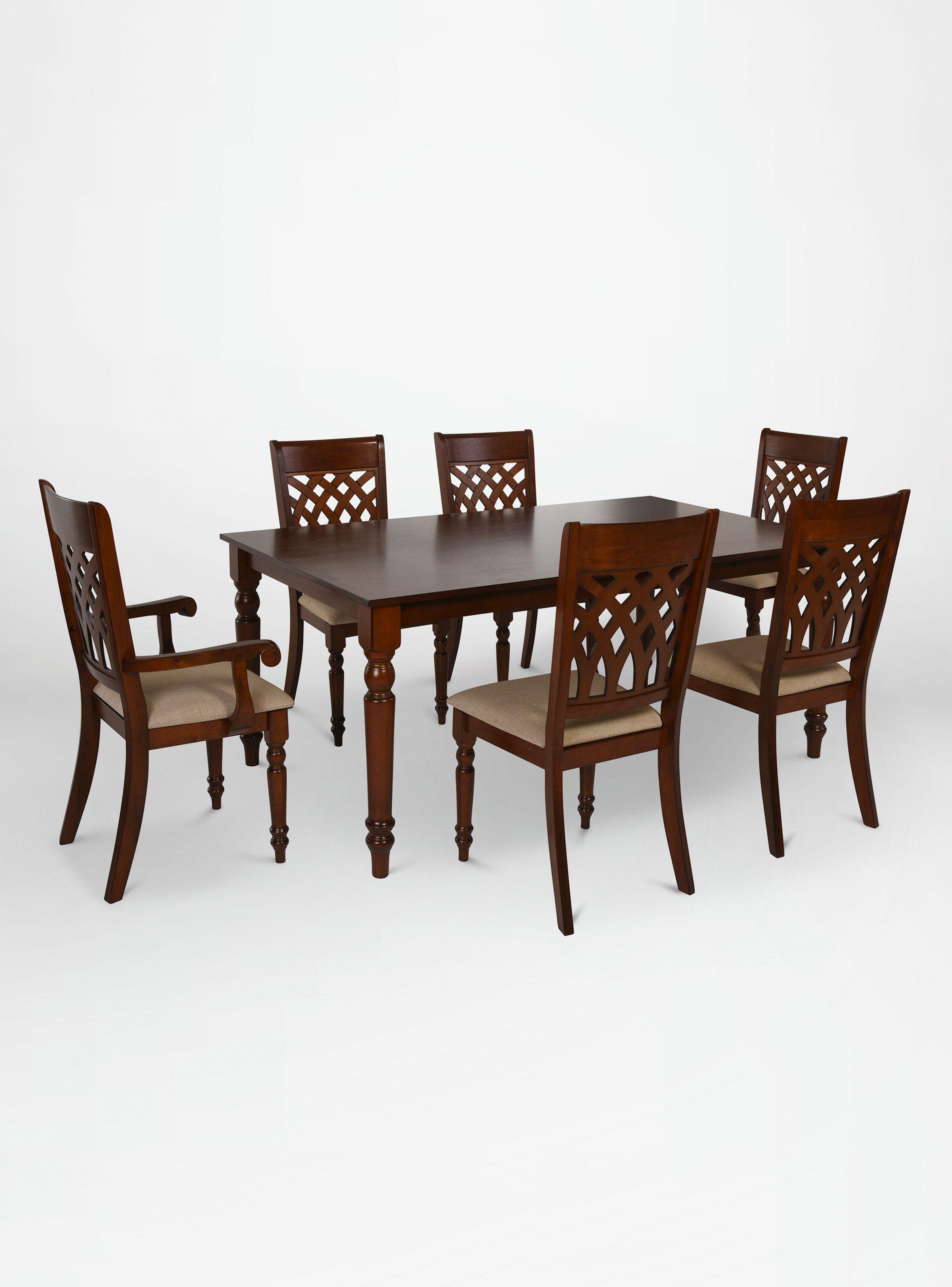 Juego de Comedor New Odessa + 4 Sillas + 2 Sitiales Cic-4