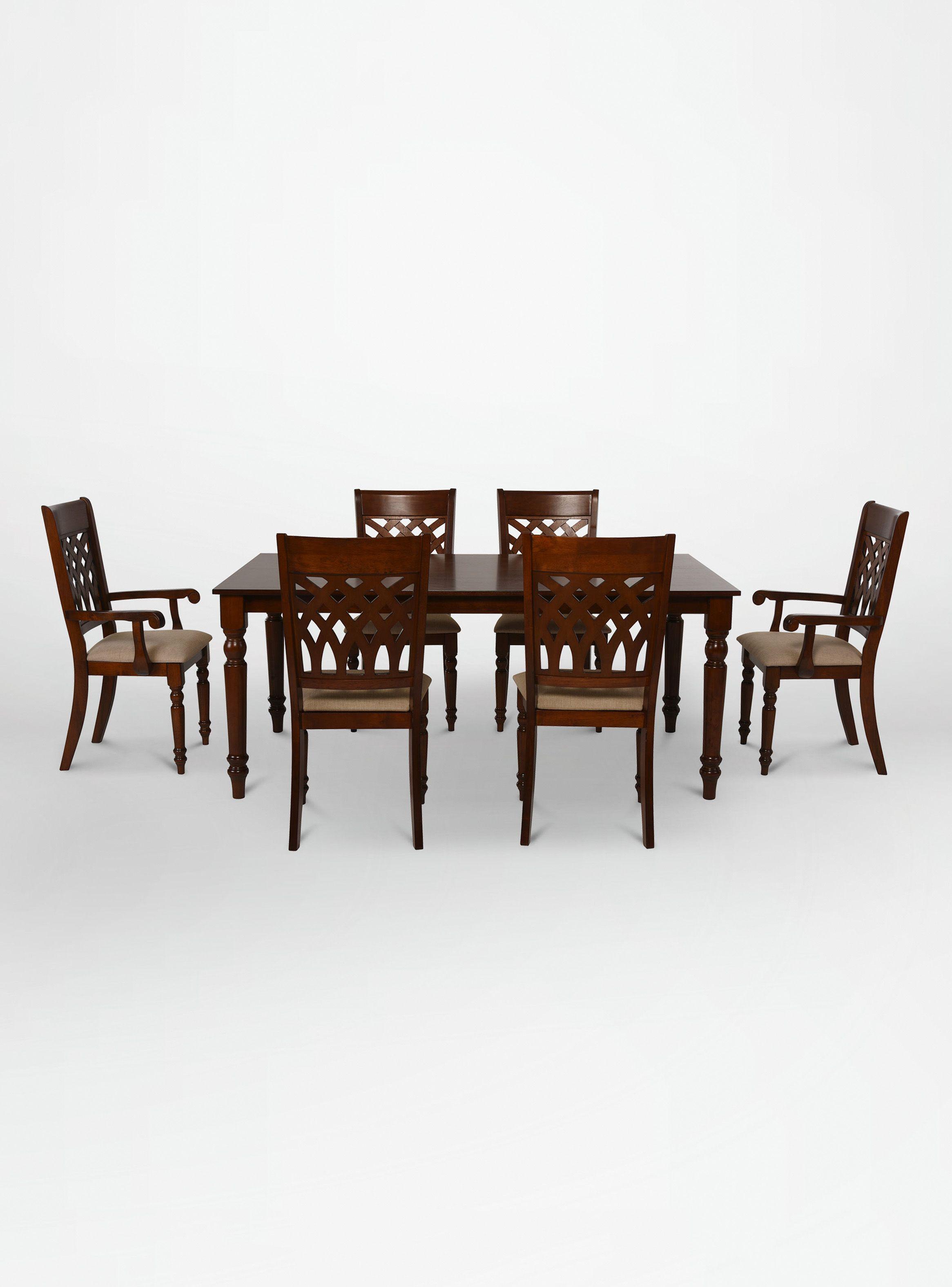 Juego de Comedor New Odessa + 4 Sillas + 2 Sitiales Cic-0
