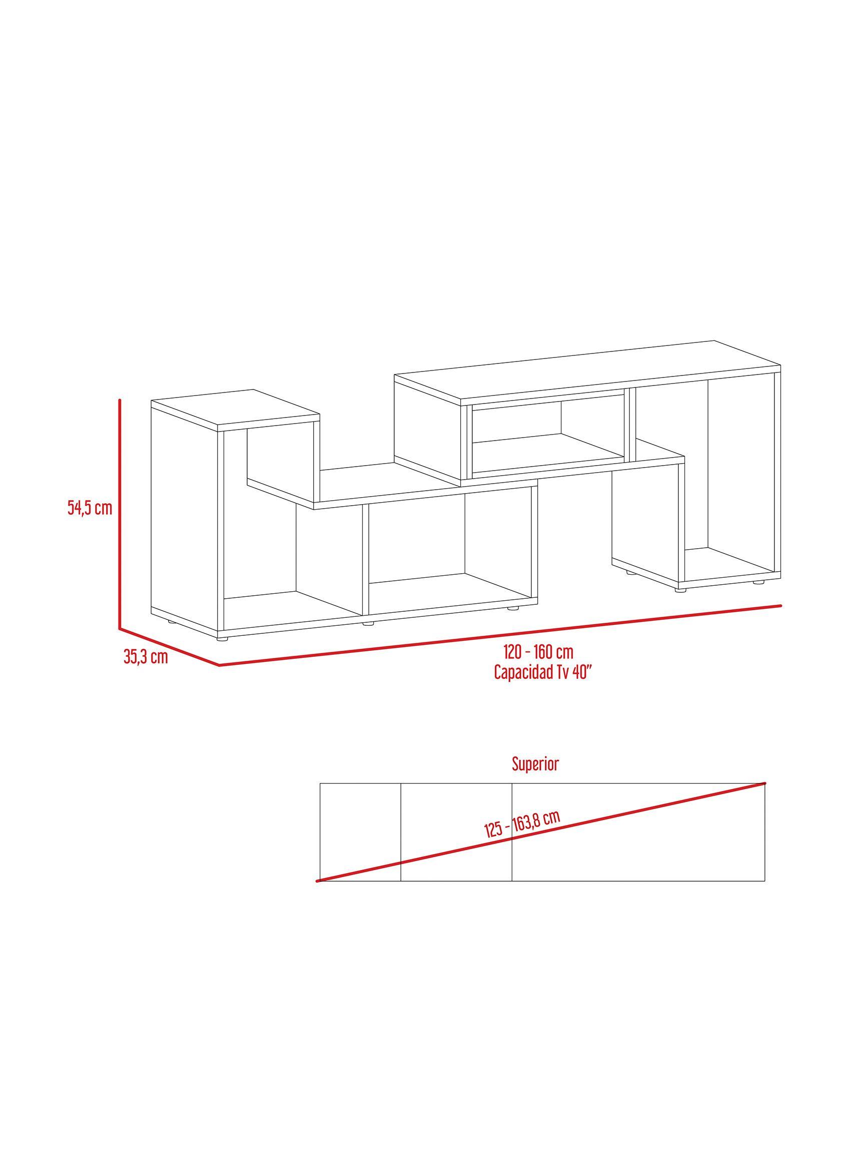 Rack TV 40" Extensible Beijing TuHome-2