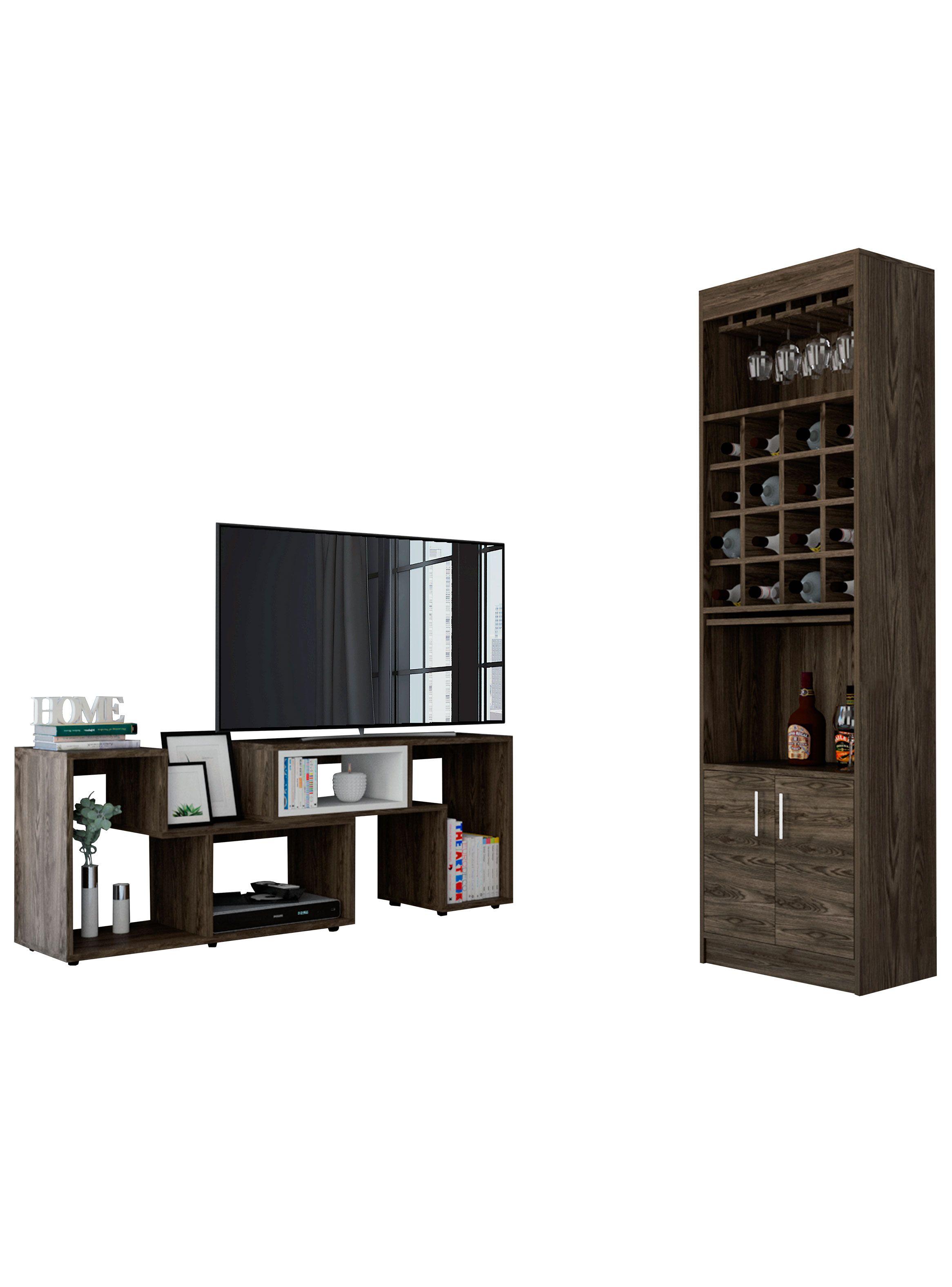 Bar Kava + Rack Extensible TV 40" TuHome-0