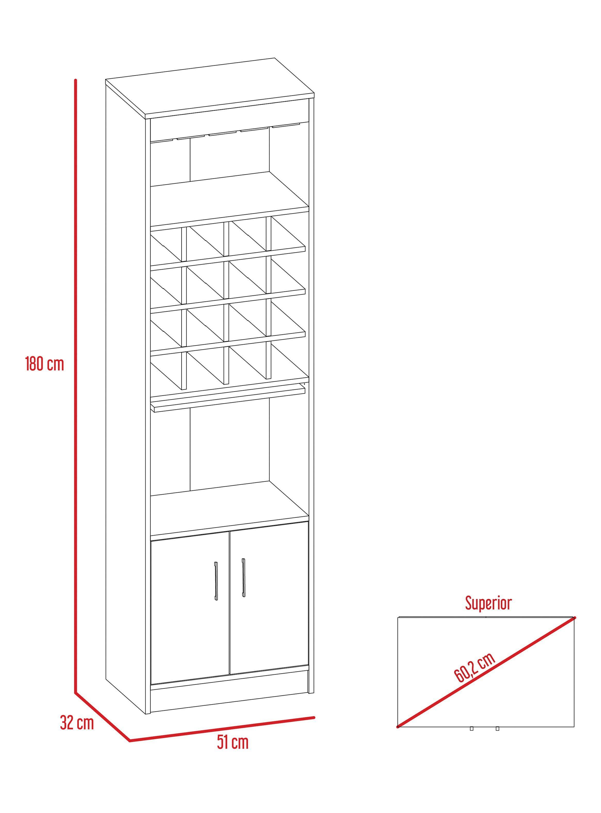 Bar Kava + Rack Extensible TV 40" TuHome-2