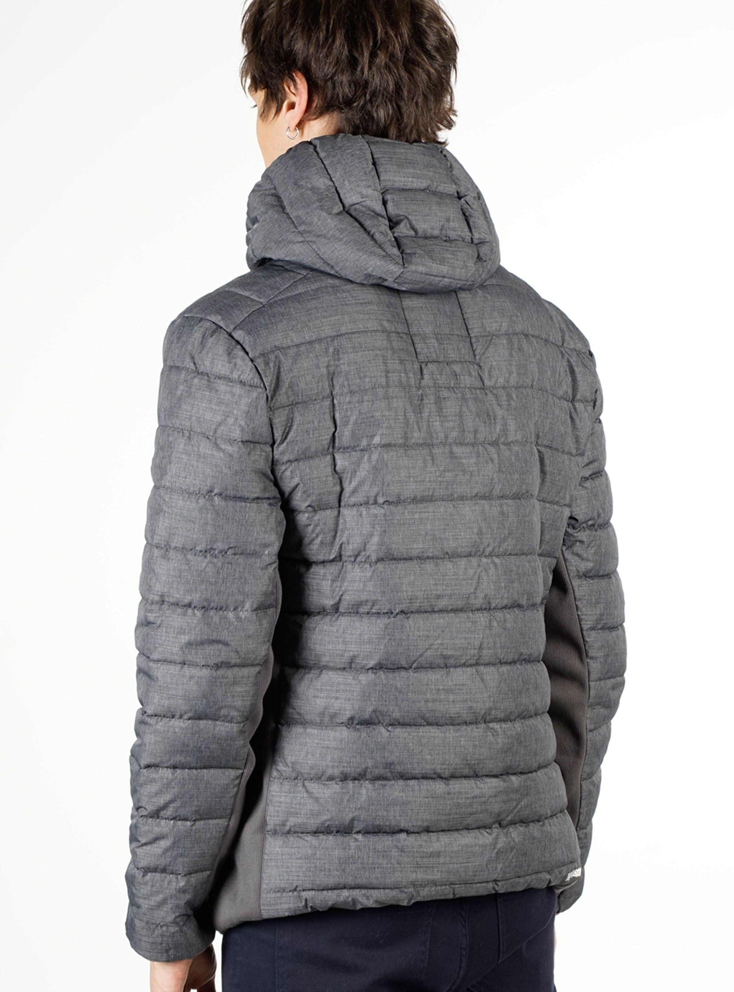 Parka Quilt Full Zipper Hood Side Knit-1