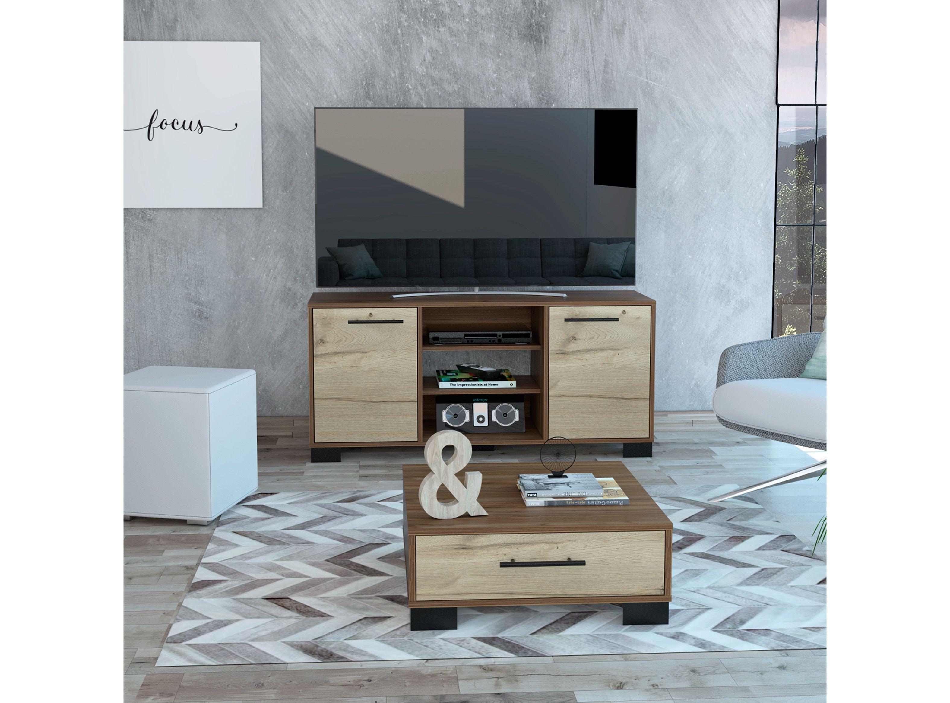 Rack TV 50" + Mesa de Centro Marsella TuHome-1
