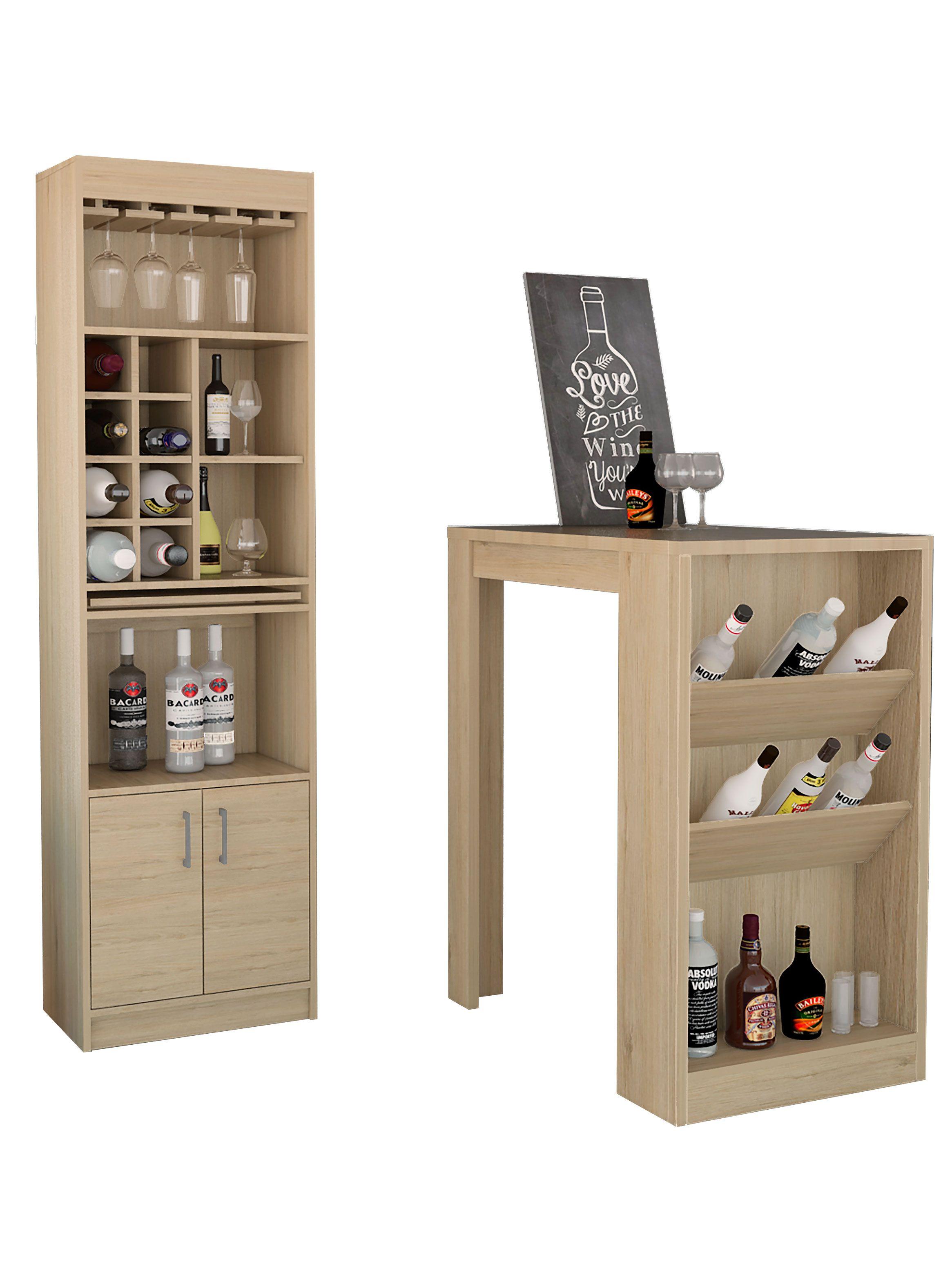 Bar + Mesa de Bar Syrah Rovere TuHome-0