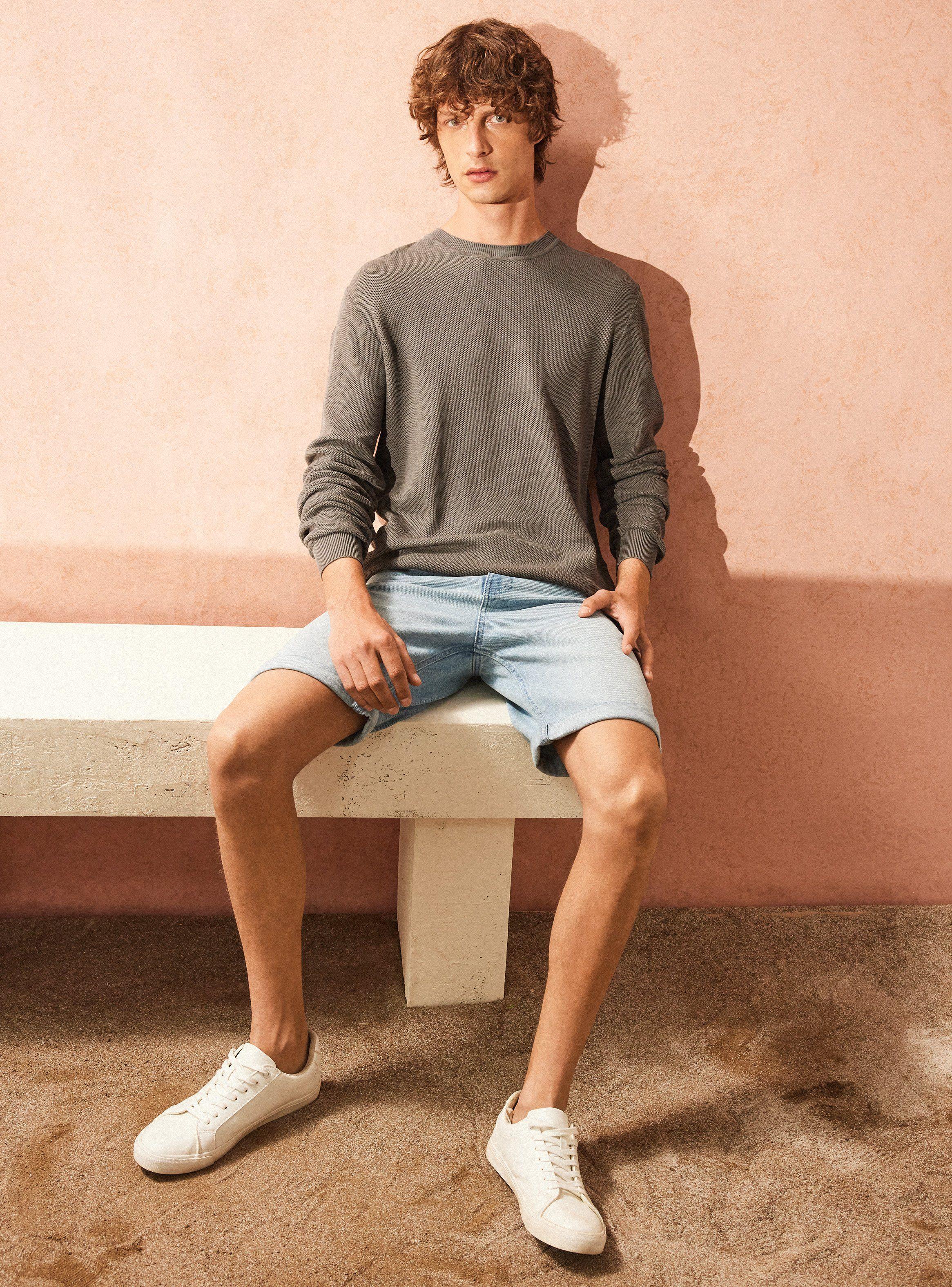 Sweater R-Neck Texturado Manga Larga-4