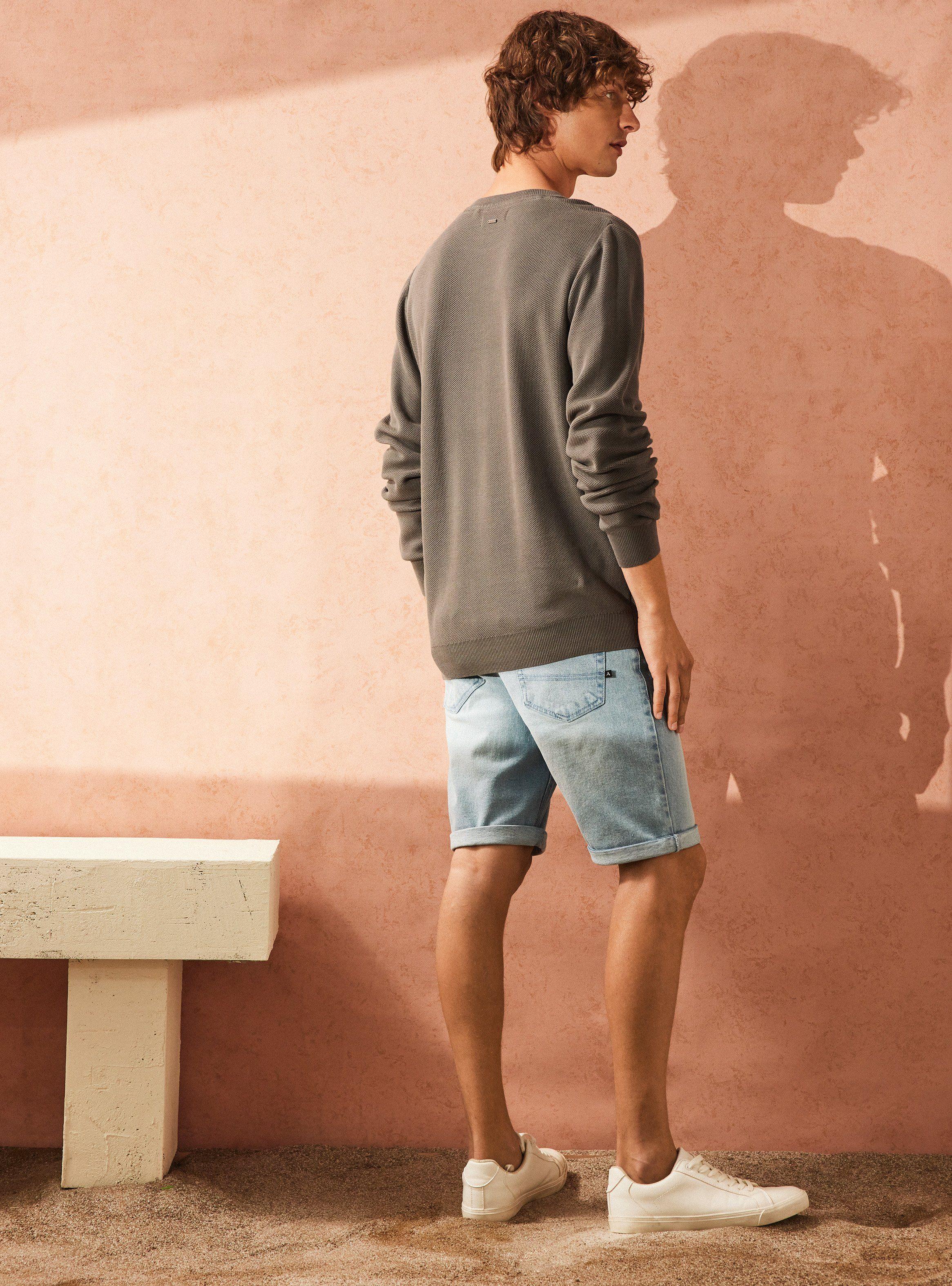 Sweater R-Neck Texturado Manga Larga-5