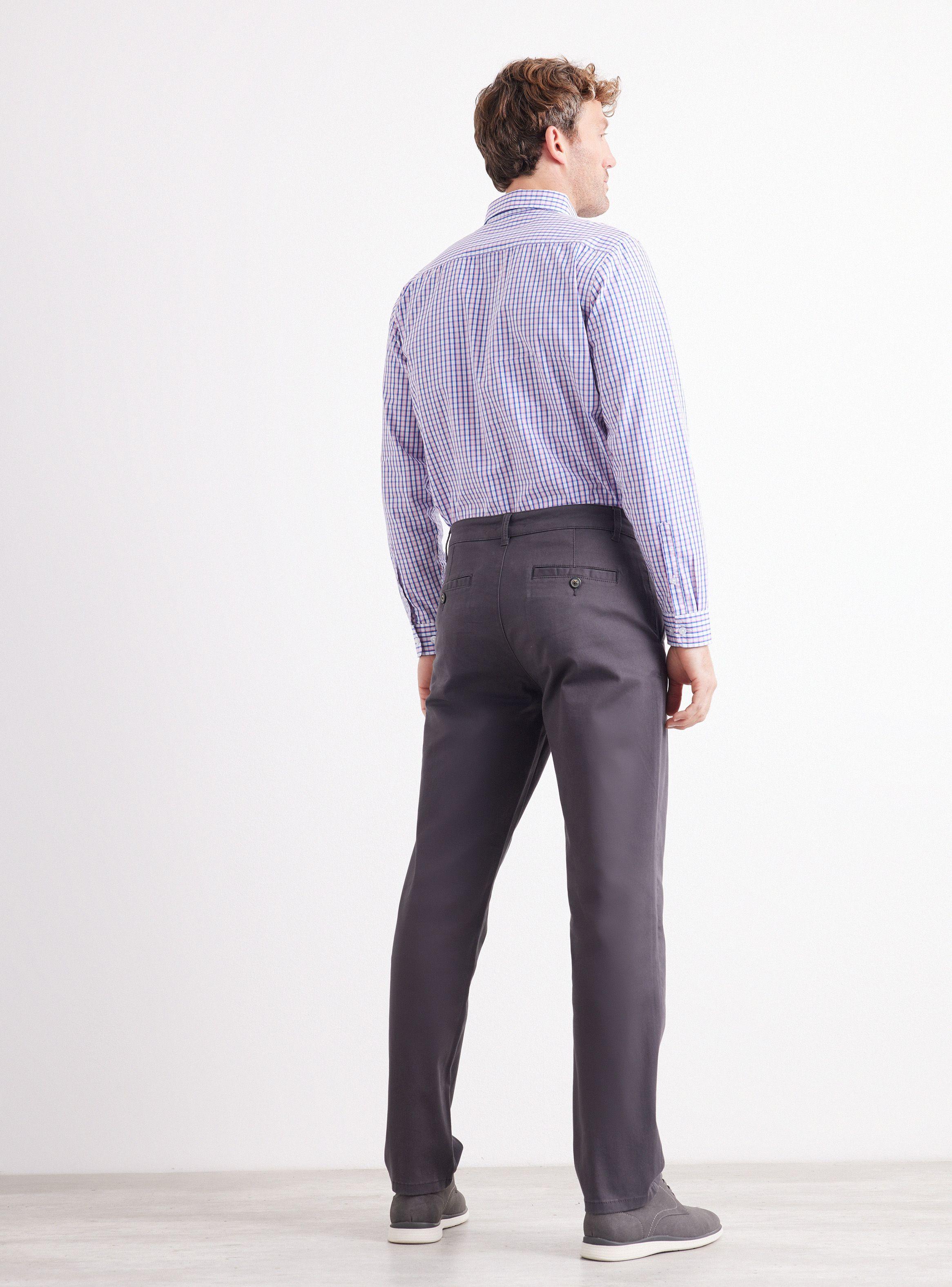Camisa de Vestir Manga Larga Poplin Cuadros Colores Vivos-5