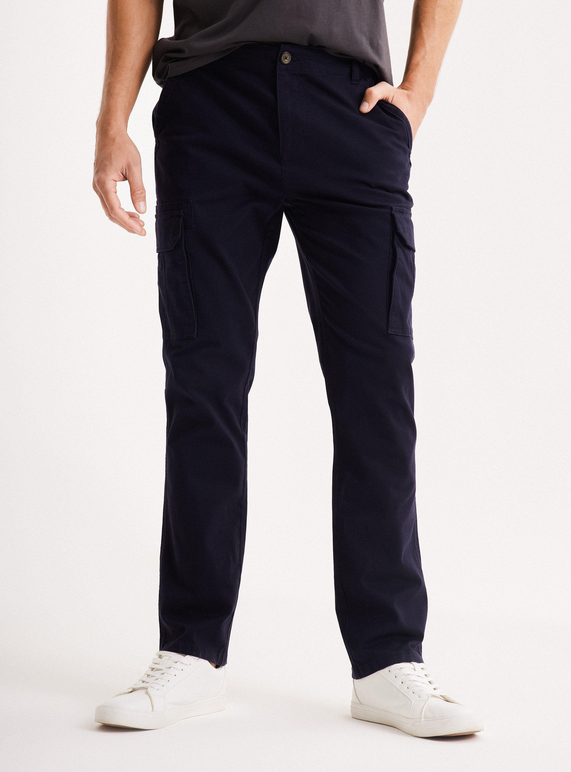 Pantalón Cargo con Elastano Algodón-0