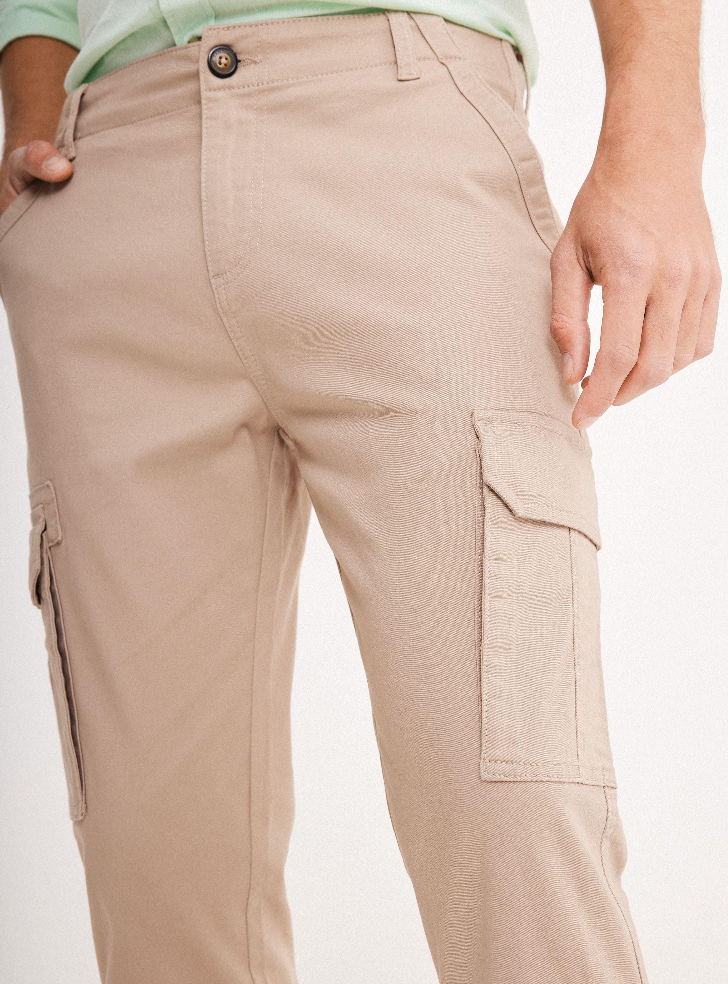Pantalón Cargo con Elastano Algodón-2