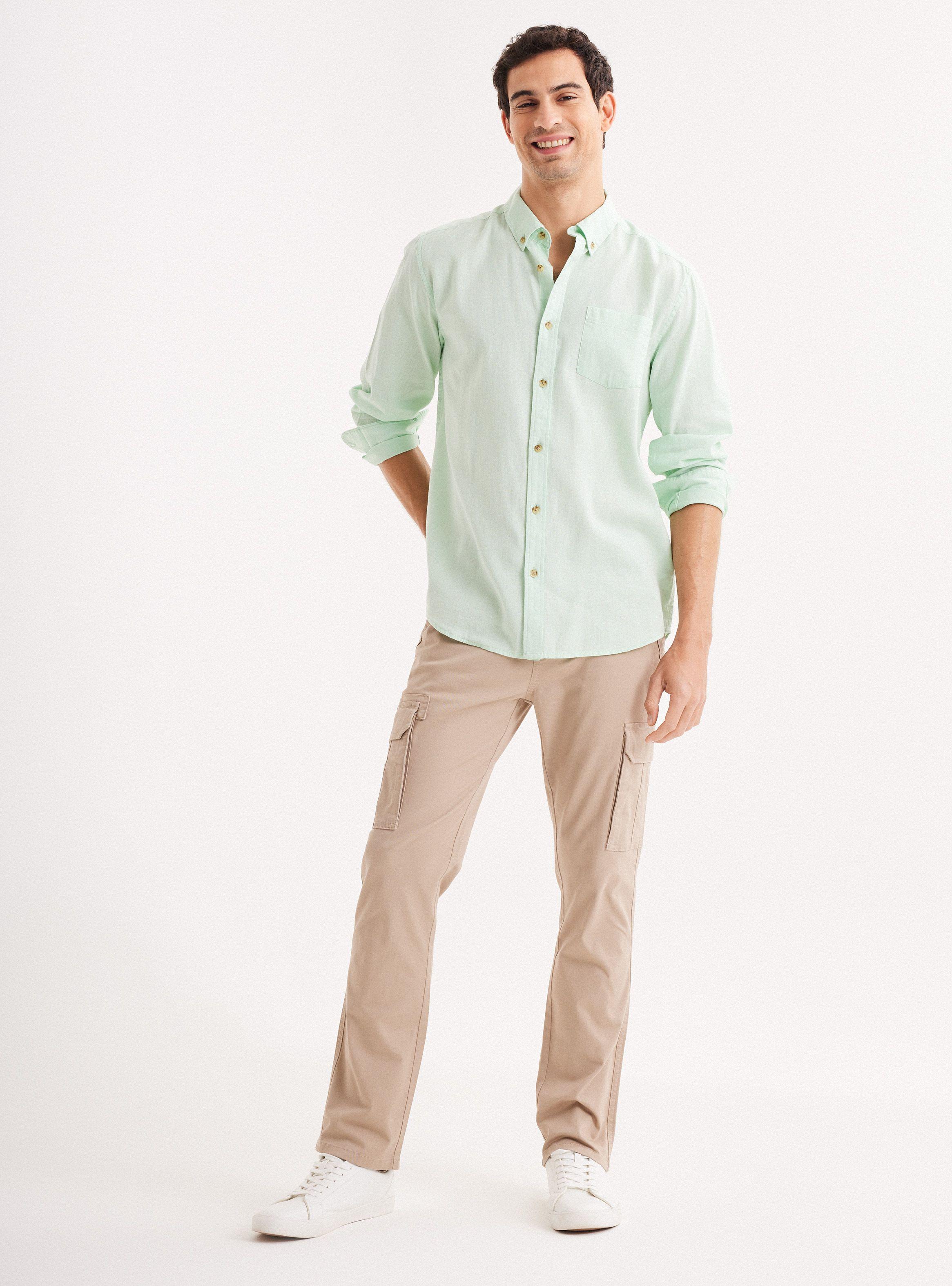 Pantalón Cargo con Elastano Algodón-4