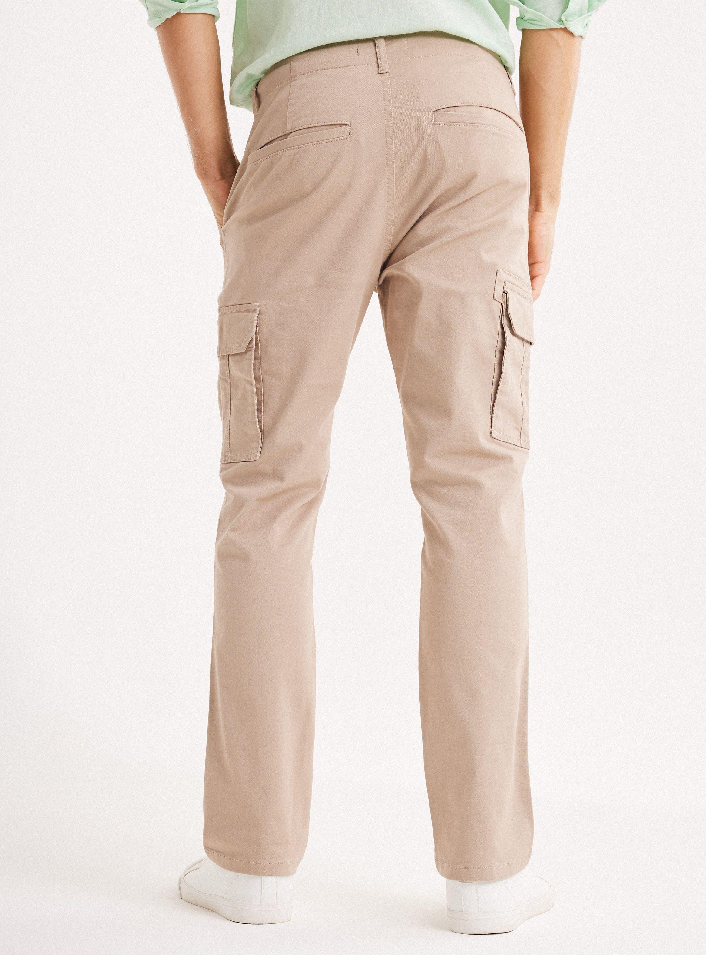 Pantalón Cargo con Elastano Algodón-1