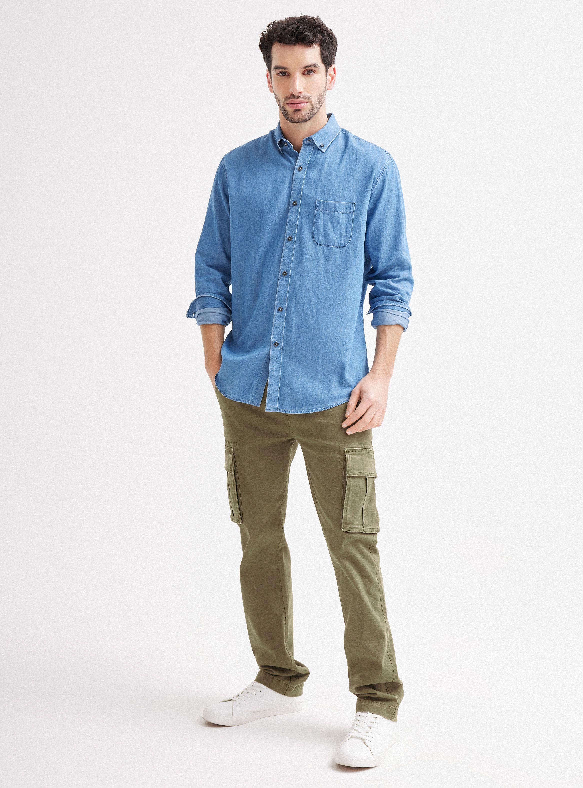 Camisa de Vestir ML Denim-4