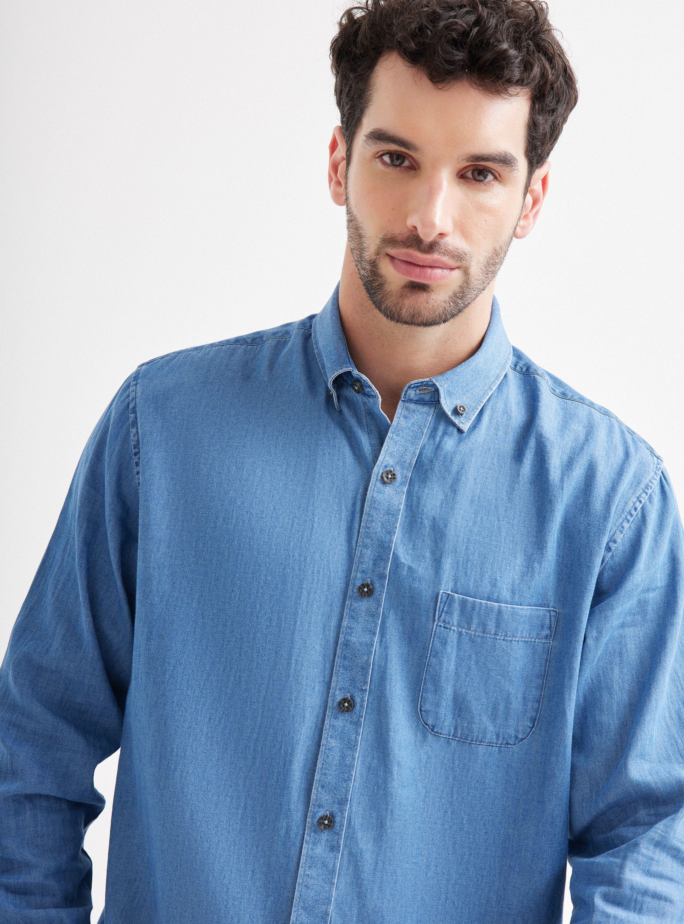 Camisa de Vestir ML Denim-2